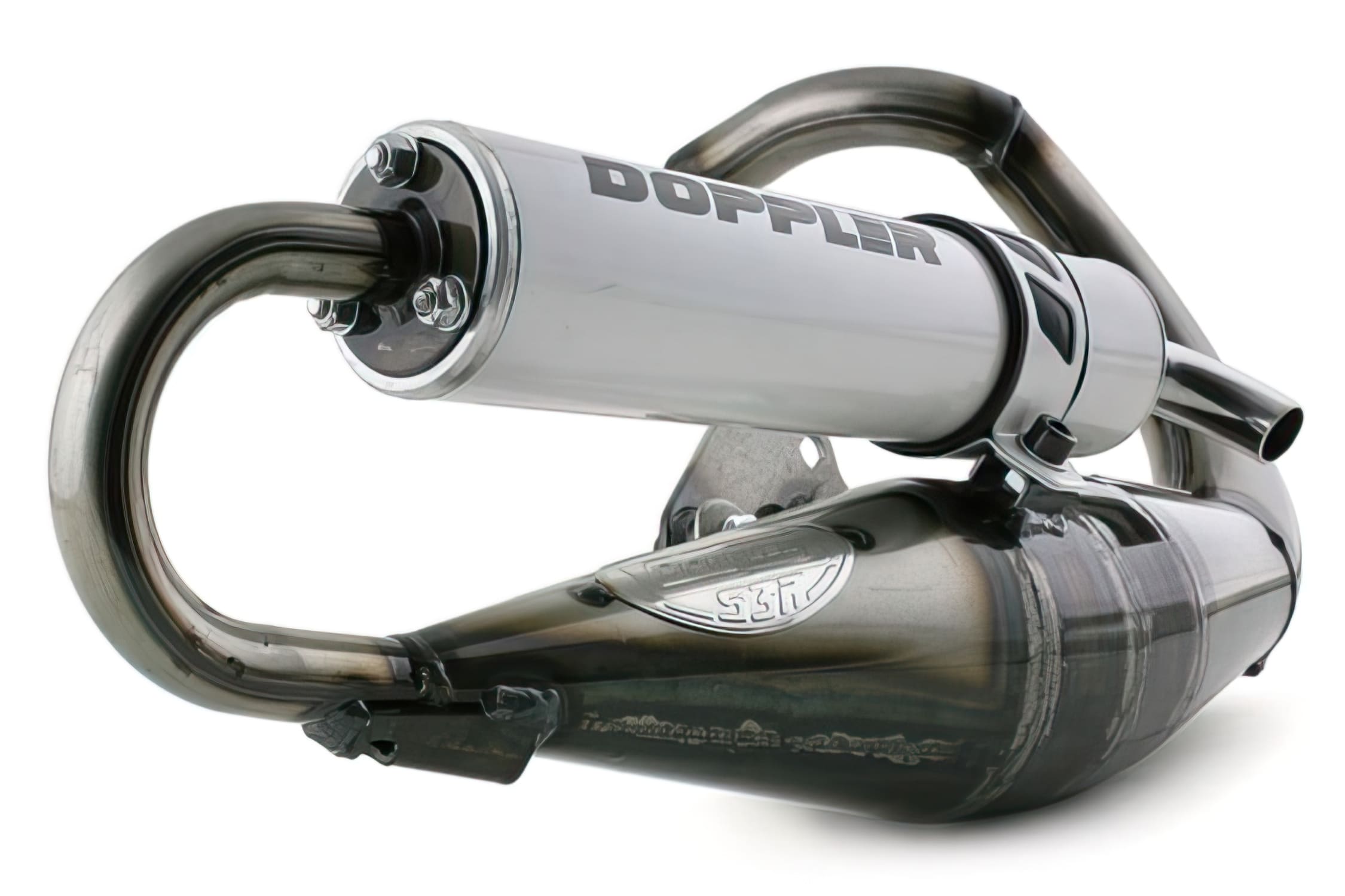 CGN475221 Marmitta Doppler S3R Evolution, bianco, Peugeot Speedfight / TKR, COD: CGN475221