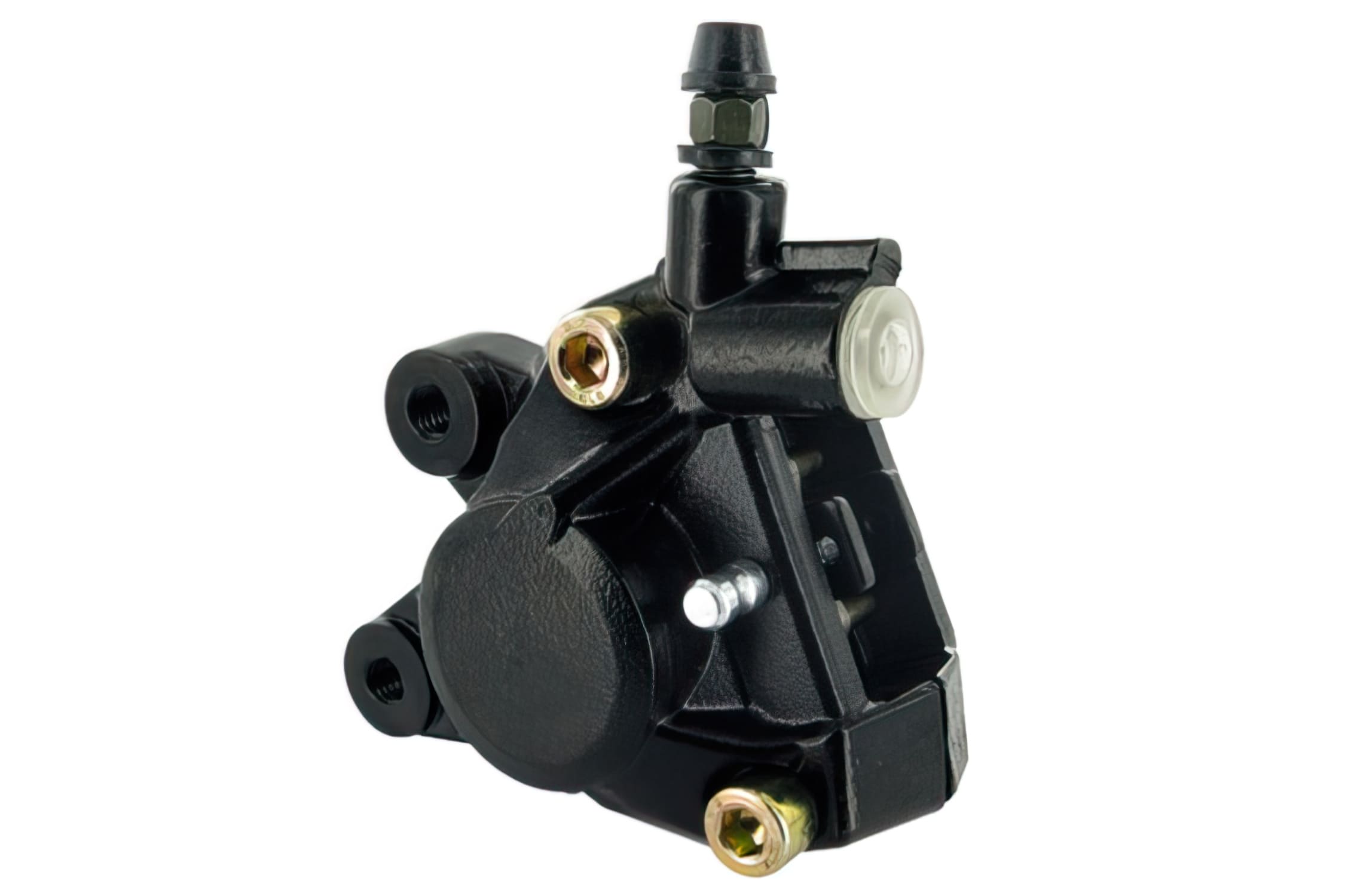 MF45.00040 Pinza Freno incl. Pastiglie Freno, anteriore, 2-Pistoni, nero, Yamaha Aerox / MBK Nitro / Gilera Runner / Peugeot Speedfight / MBK Booster / Yamaha BWs..., COD: MF45.00040