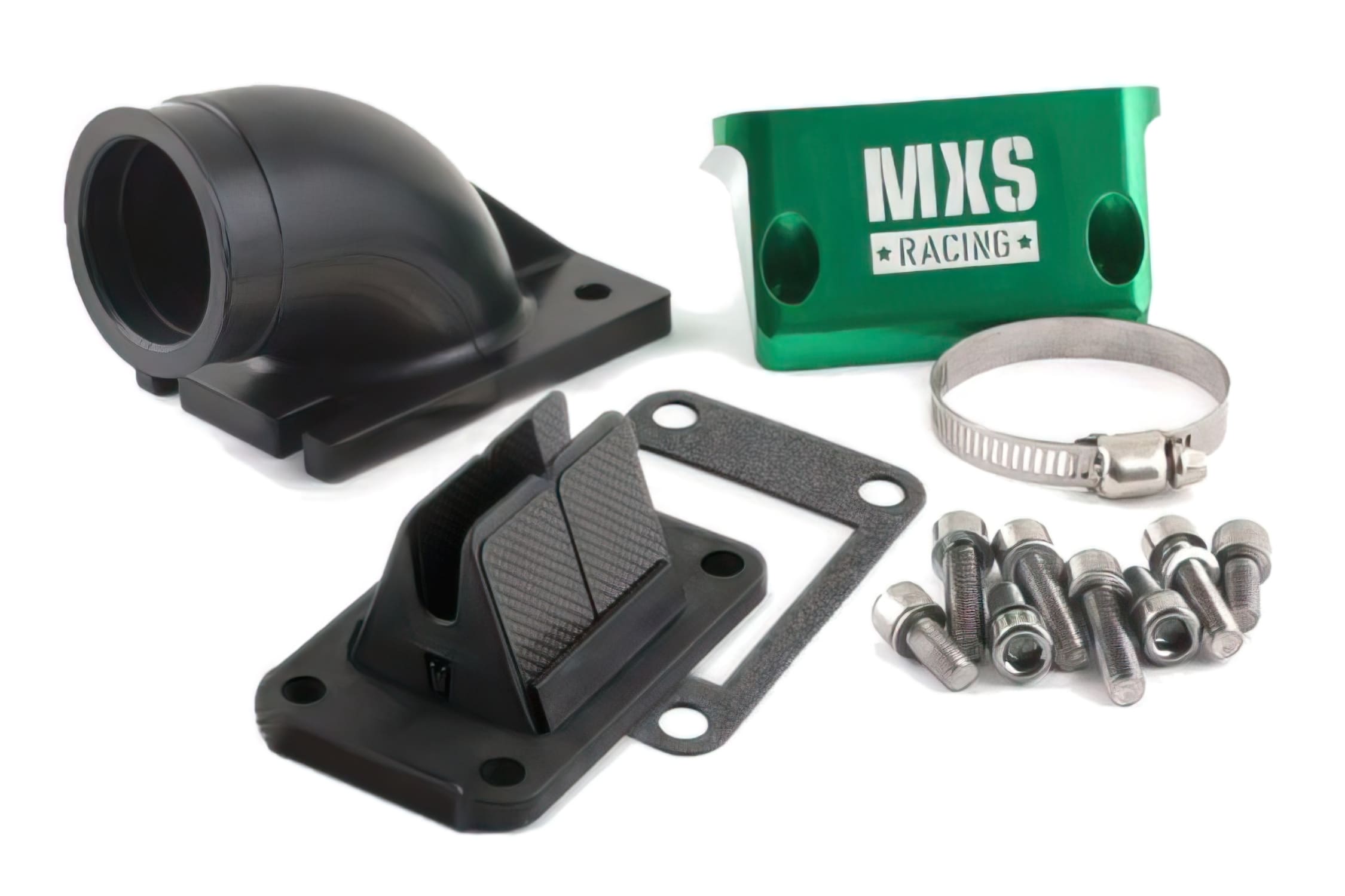 ms-pkmmxs010/1 kit aspirazione big-valve mxs racing / highflow incl. collettore aspirazione minarelli verticale mxs racing, COD: MS-PKMMXS010/1