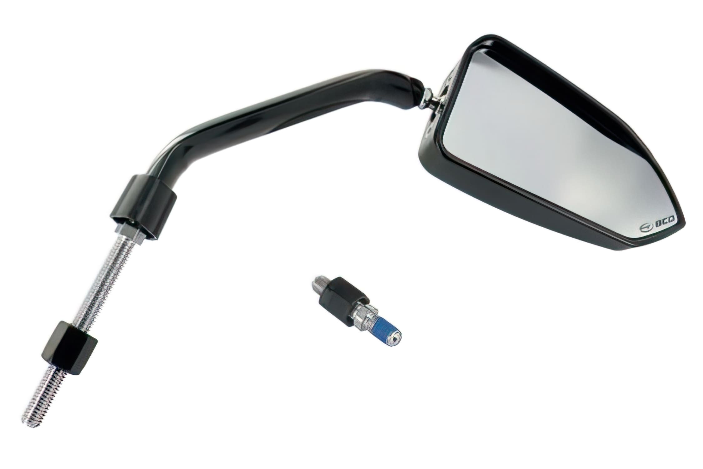 L-BCD991R F1 Pro Series Right Mirror, Black, 8mm