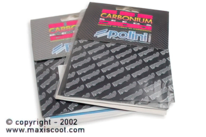 P213.0604 Foglio lamellare Polini 0,28mm carbonio 110x100mm universale