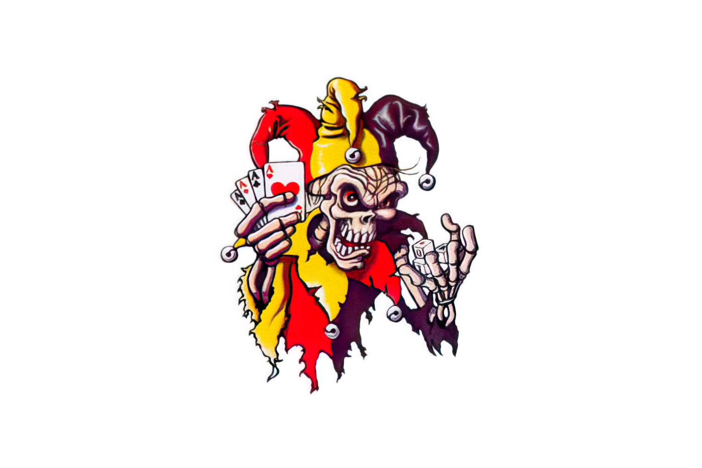 CGN459636 Adesivo 8,2x6,9 cm death jocker, COD: CGN459636