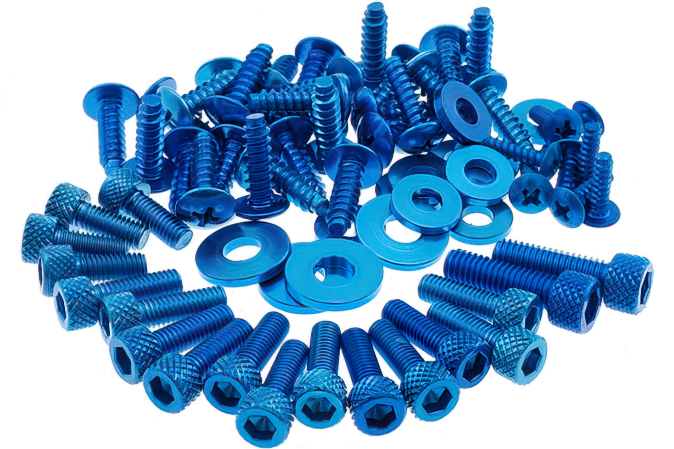 STR-552.71/BL Set Viti per Carena, MBK Nitro / Aerox, blu, COD: STR-552.71/BL
