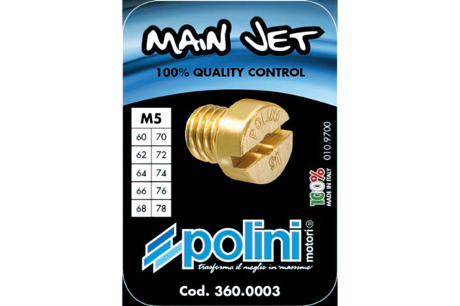 P360.0005 Set Getti Massimo Polini Dell'Orto 5mm 90 - 99