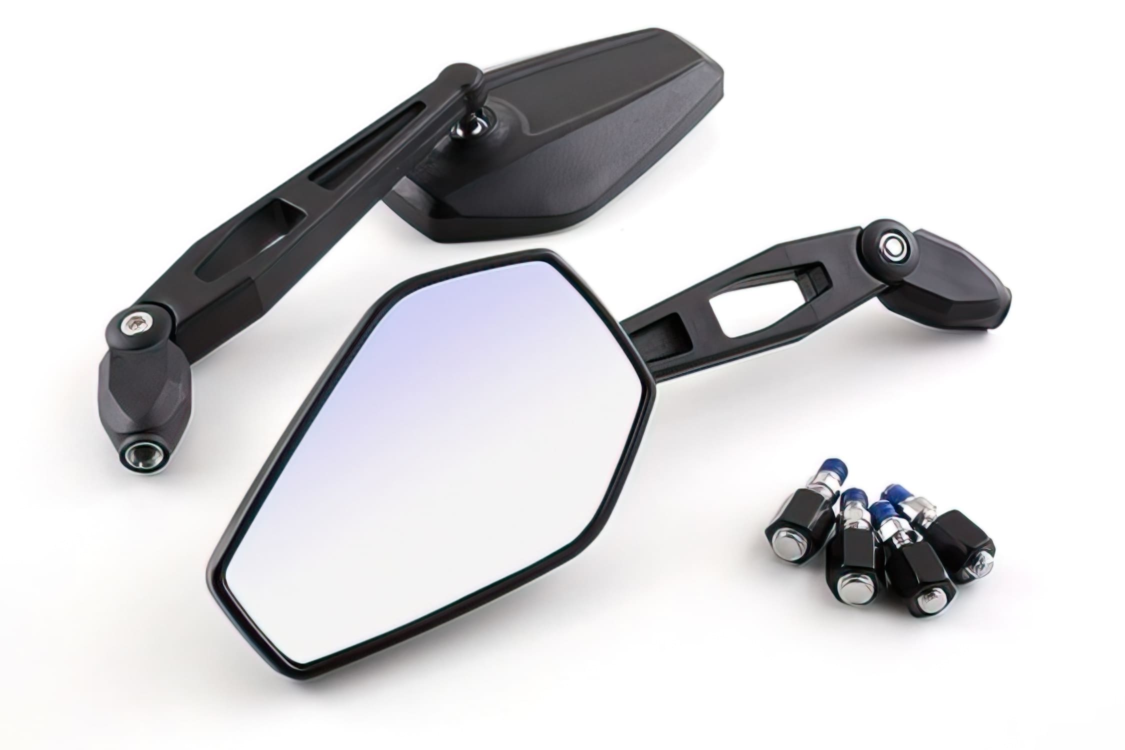 STR-251.03/CE Specchietti STR8 “STREET II” incl. adattore M8/M10, nero, con omologazione, COD: STR-251.03/CE