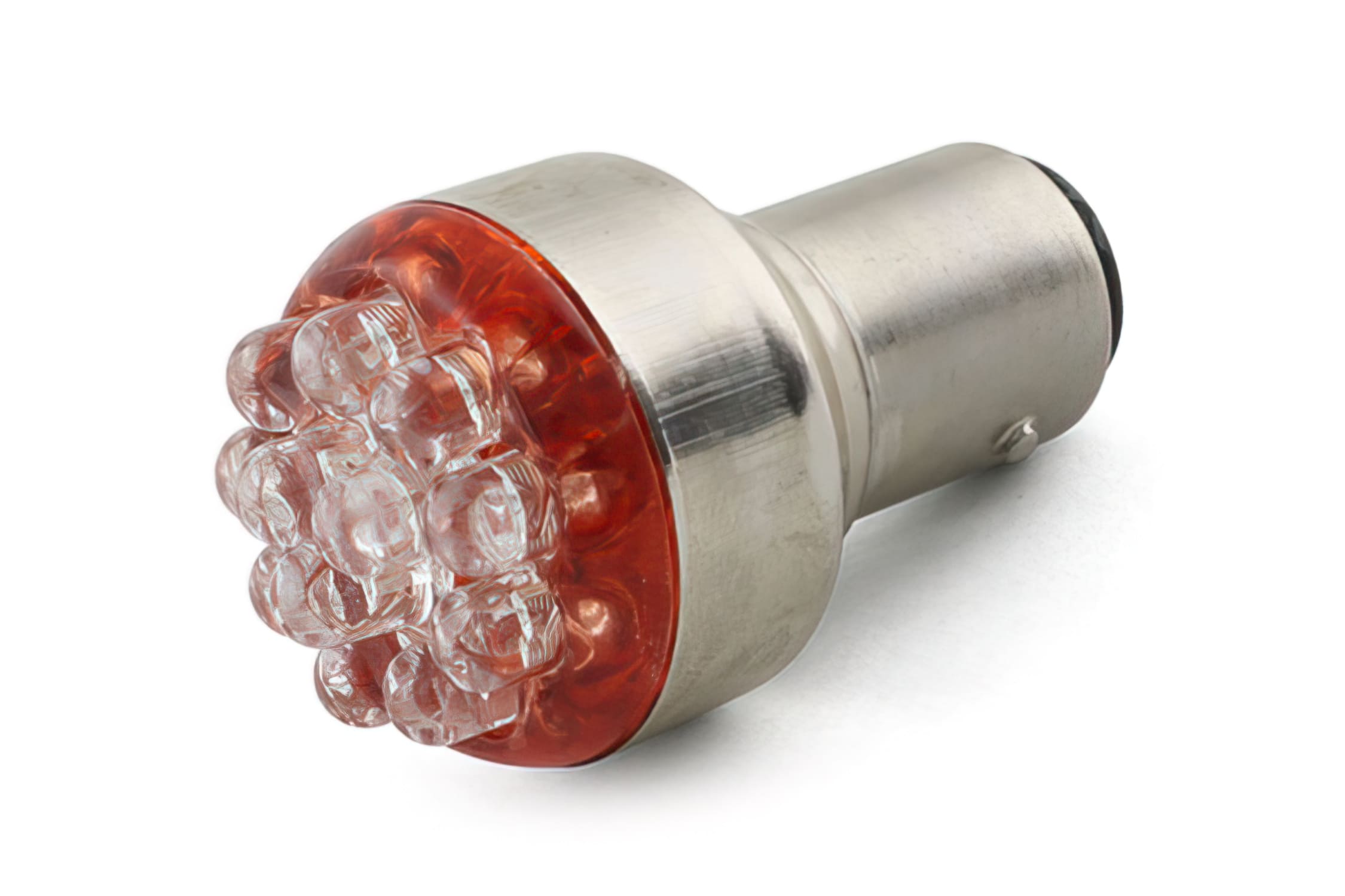 SAN-BAY15DW12 Lampadina BA15D 12V - 12W rosso, COD: SAN-BAY15DW12