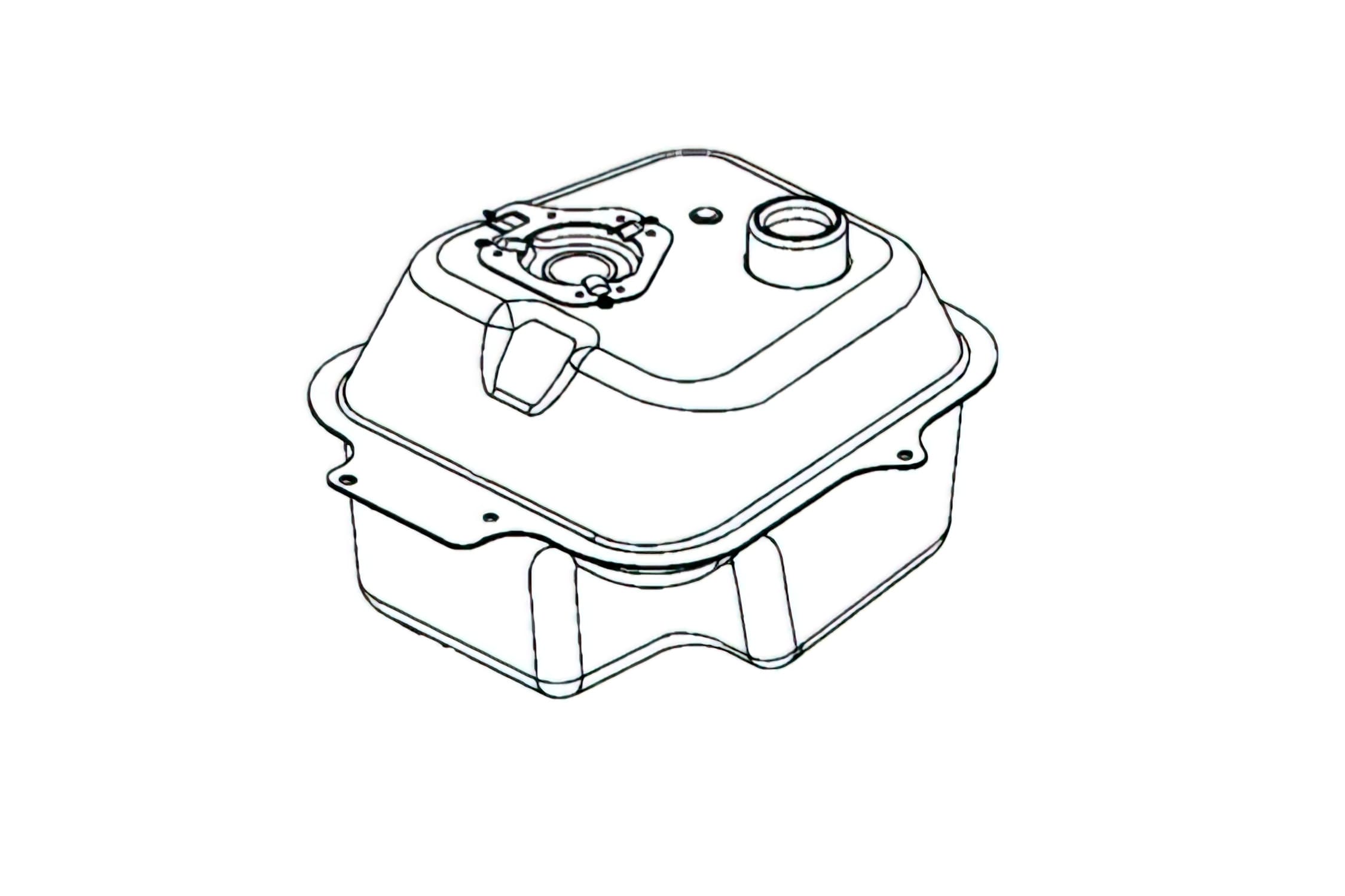 L-SP33166 Serbatoio Benzina originale Kymco Agility 50cc 4T 12 pollici, COD: L-SP33166