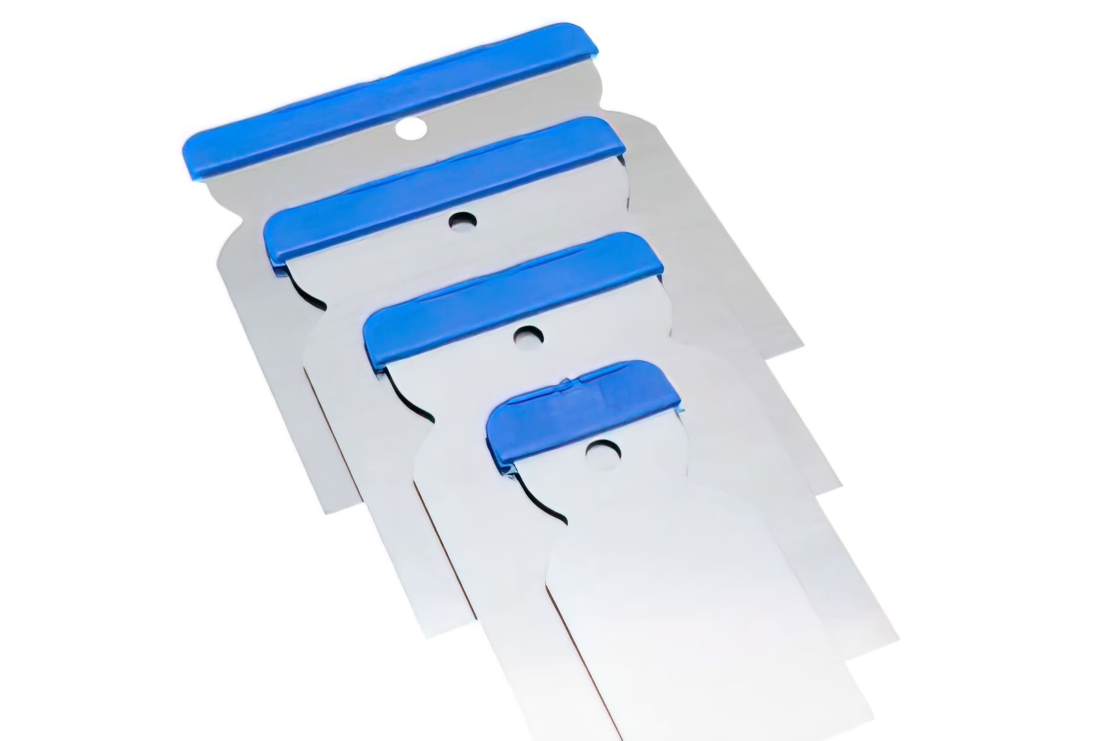 PTO33611 Lame per Spatole Presto, metallo - Set da 4, 50mm, 80mm, 100mm, 120mm