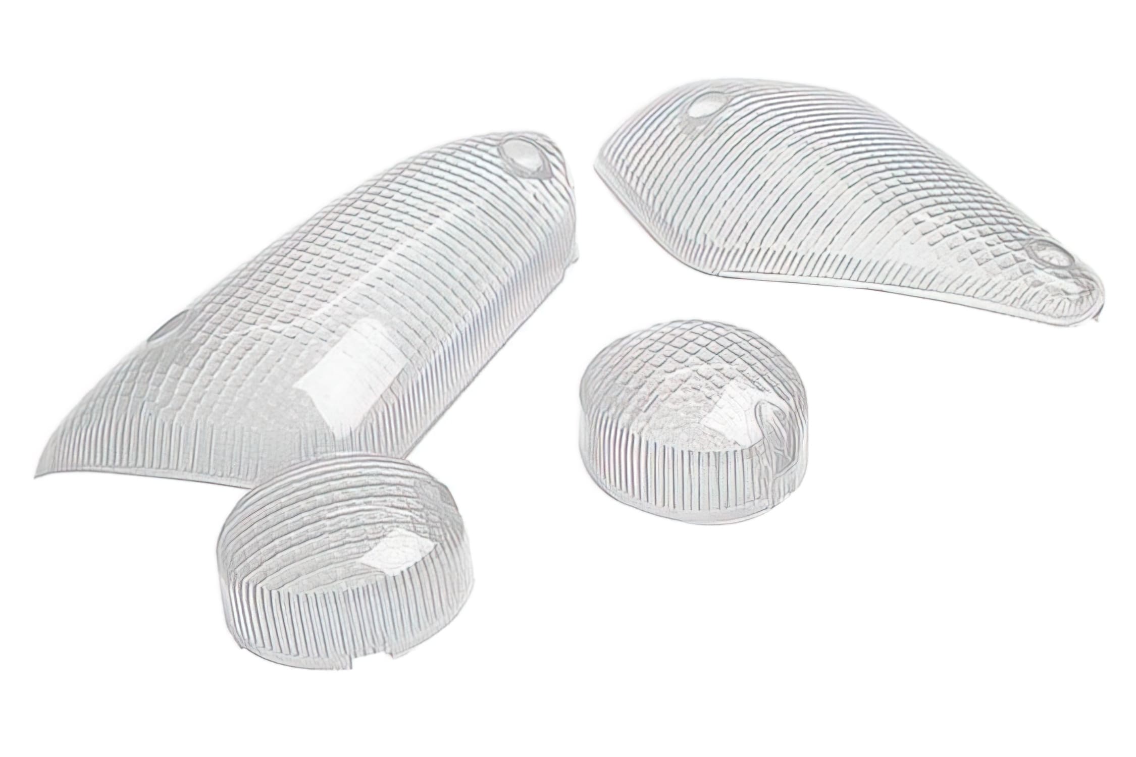 STR-623.01/WH Set Vetri Frecce STR8 trasparente, MBK Nitro / Yamaha Aerox (dal 1999), COD: STR-623.01/WH