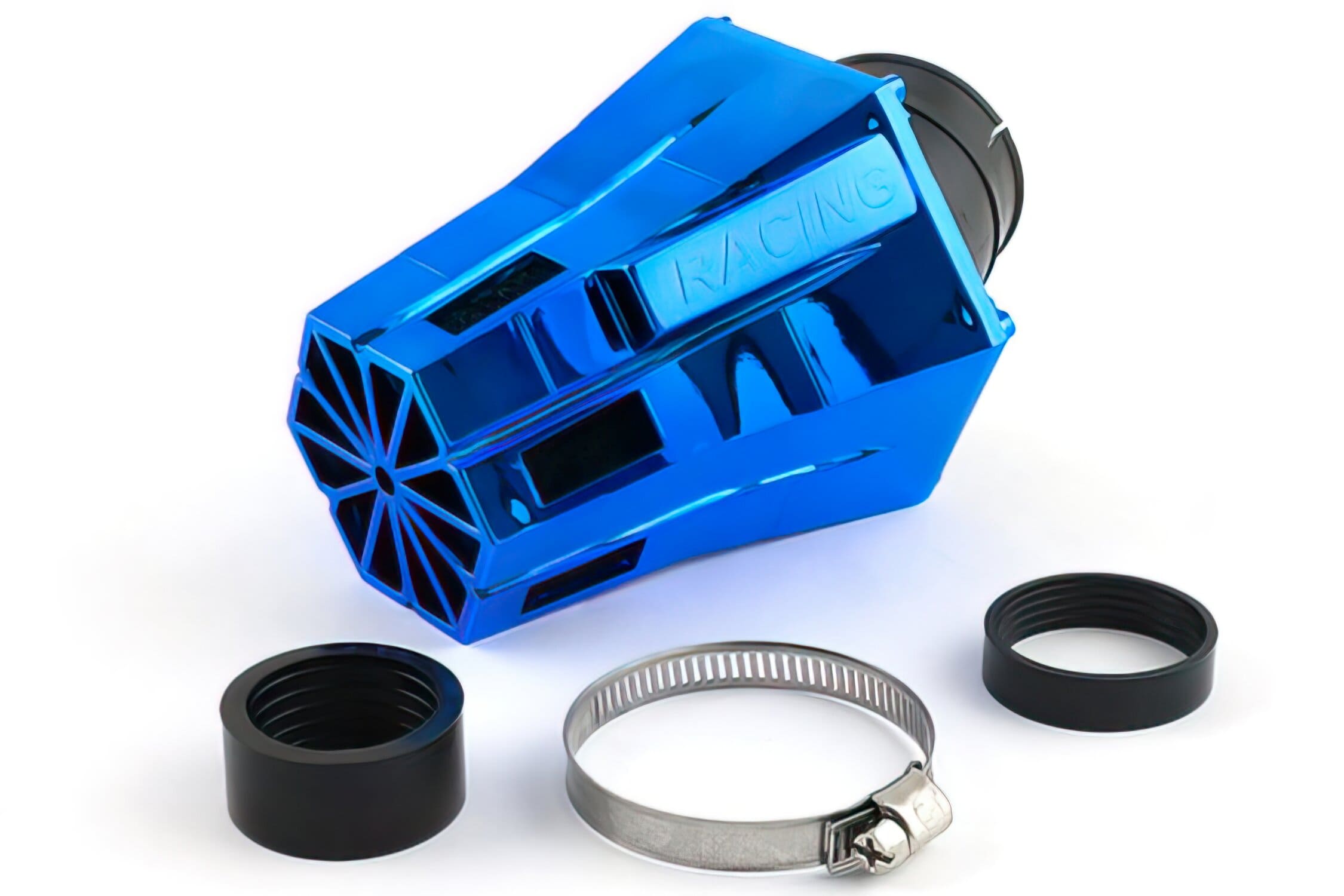 str-335.00/bl filtro aria str8 d.28-35mm evo inclinato 30? blu / in gommapiuma nera str8, COD: STR-335.00/BL