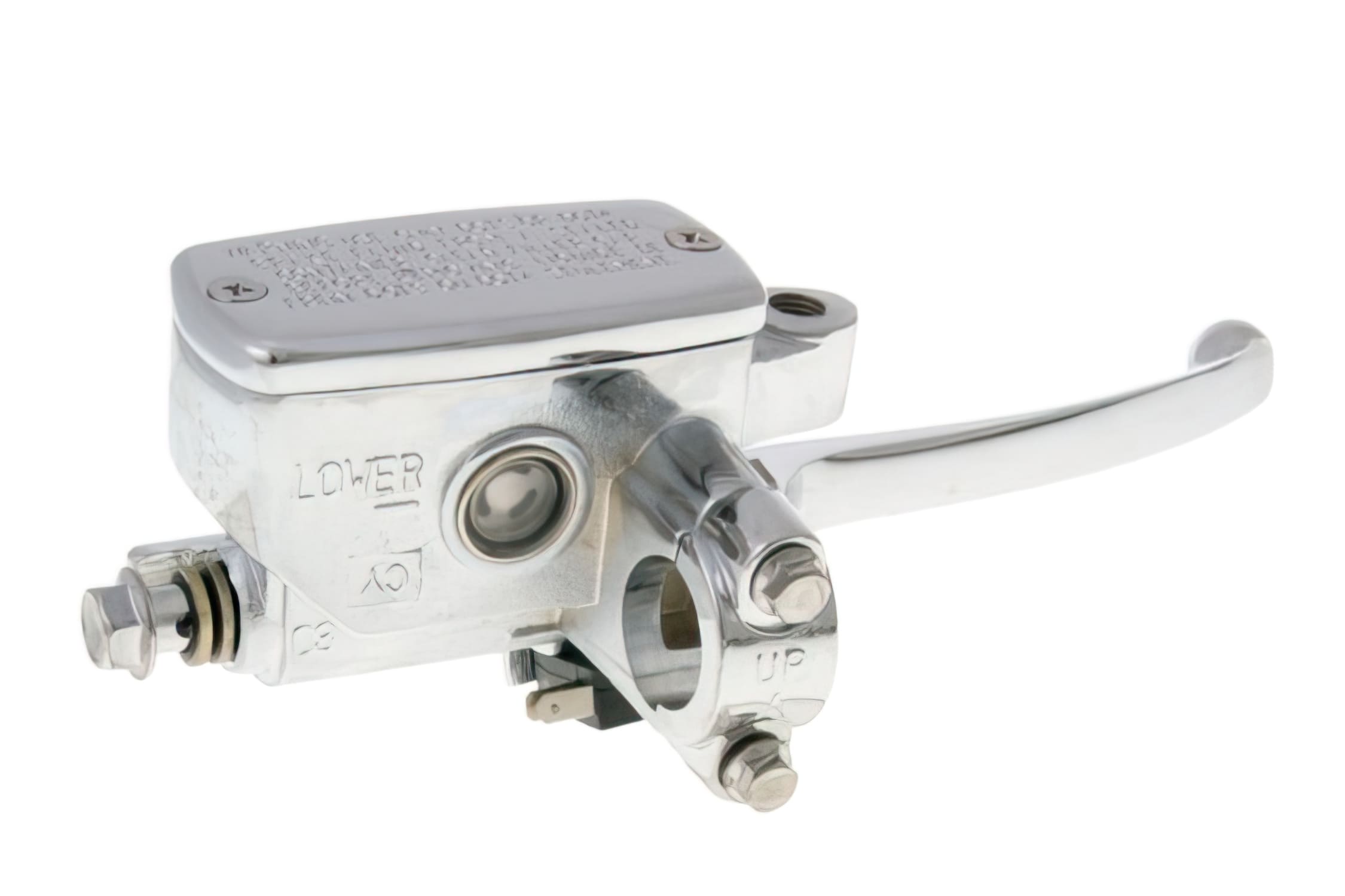 32457 Pompa Freno anteriore cromato GY6 Grand Retro (per Manubrio d=22mm), COD: '32457