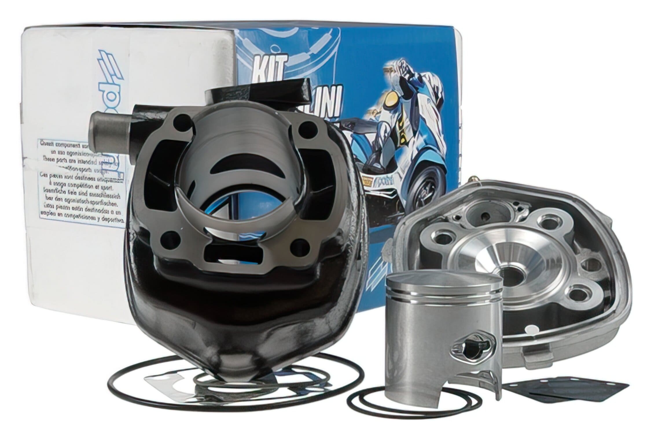 P166.0083 Gruppo Termico Polini SPORT 70cc, Minarelli orizzontale LC (Filettatura lunga), COD: P166.0083