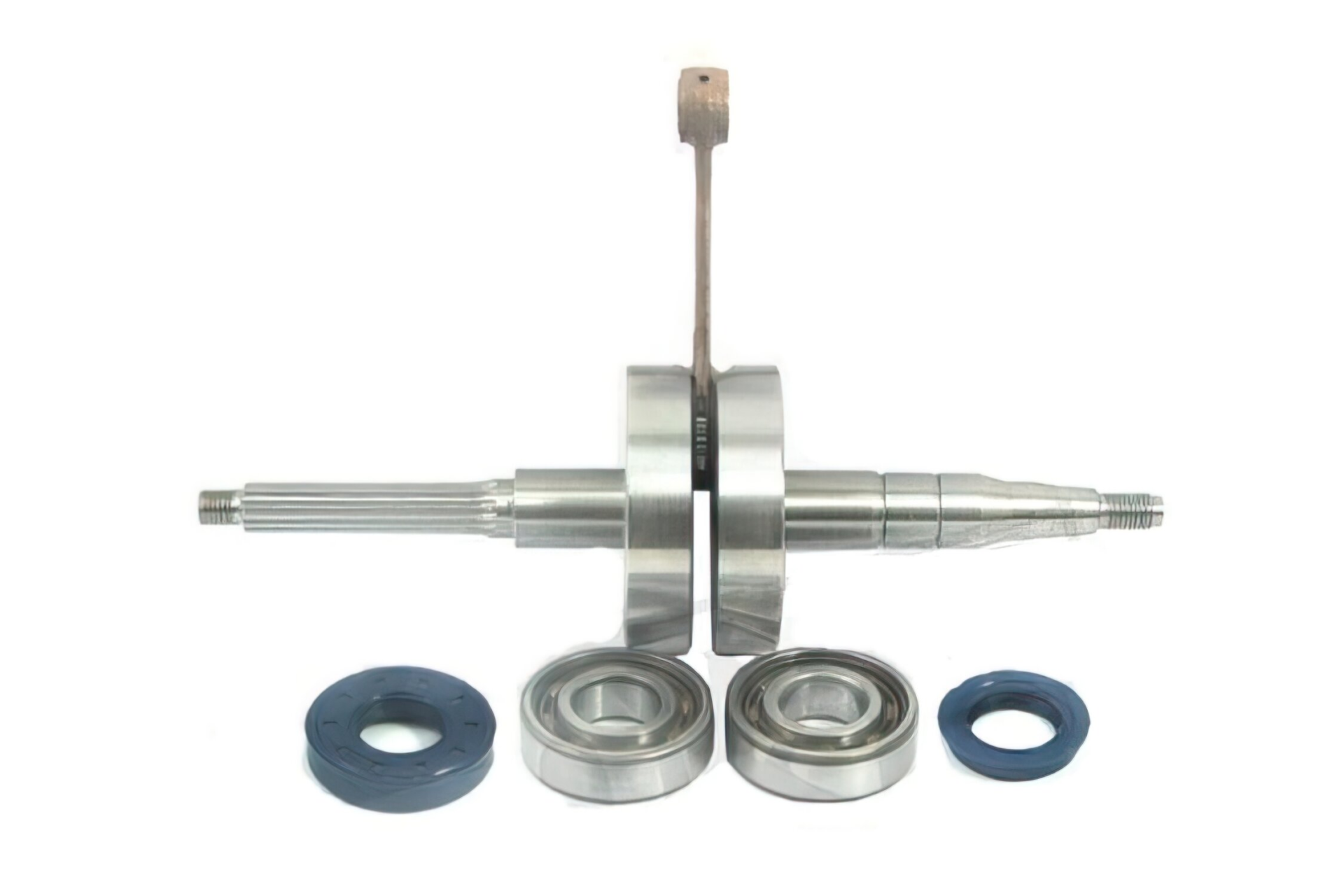 9925910 albero motore tpr corsa 39.2 x minarelli orizzontale +cuscinetti+paraoli spinotto 10