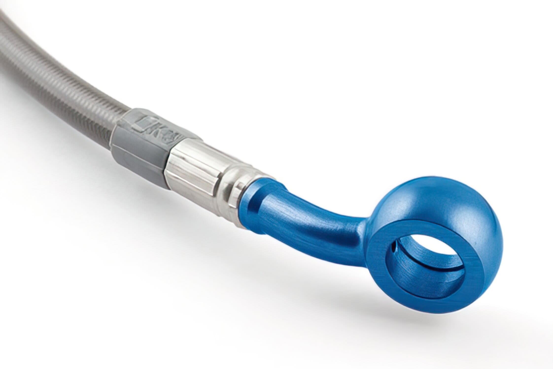 MO-3513124/23 Tubo Freno anteriore carbonio / Raccordo blu Motacc MBK Nitro / Aerox, COD: MO-3513124/23