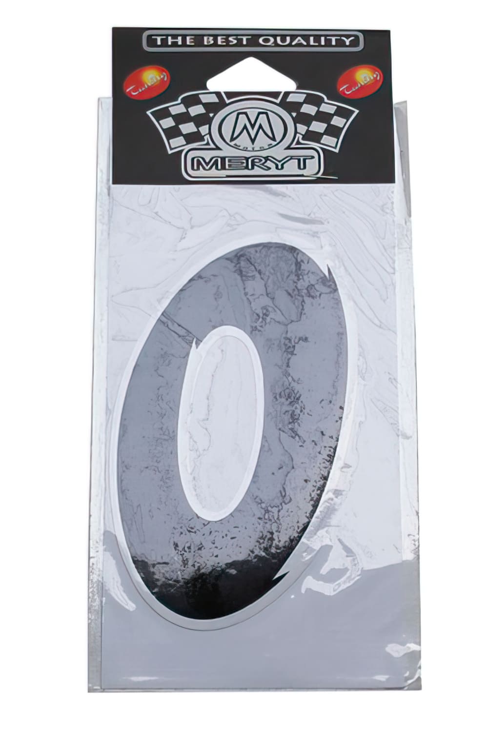 STICK-1269 Adesivo Nummer 0 nero (h. 9 cm), COD: STICK-1269