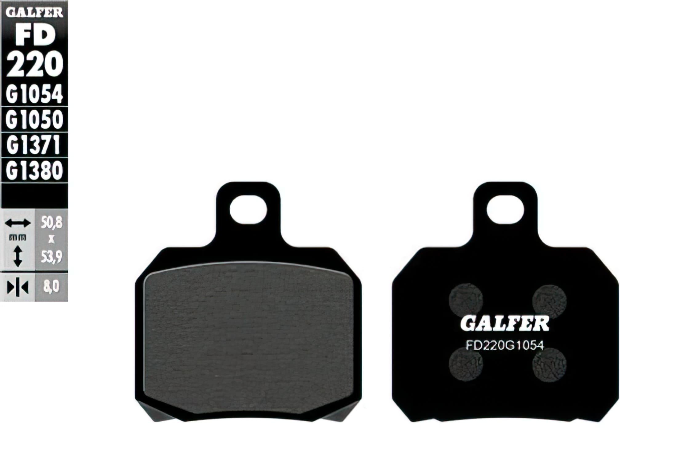 GLS3654 Pastiglie freno Galfer semi-metallico Peugeot Speedfight, COD: GLS3654