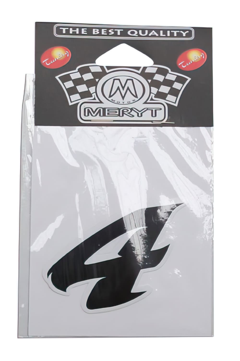 STICK-1288 Adesivo Nummero 4, nero (h. 5.5 cm), COD: STICK-1288