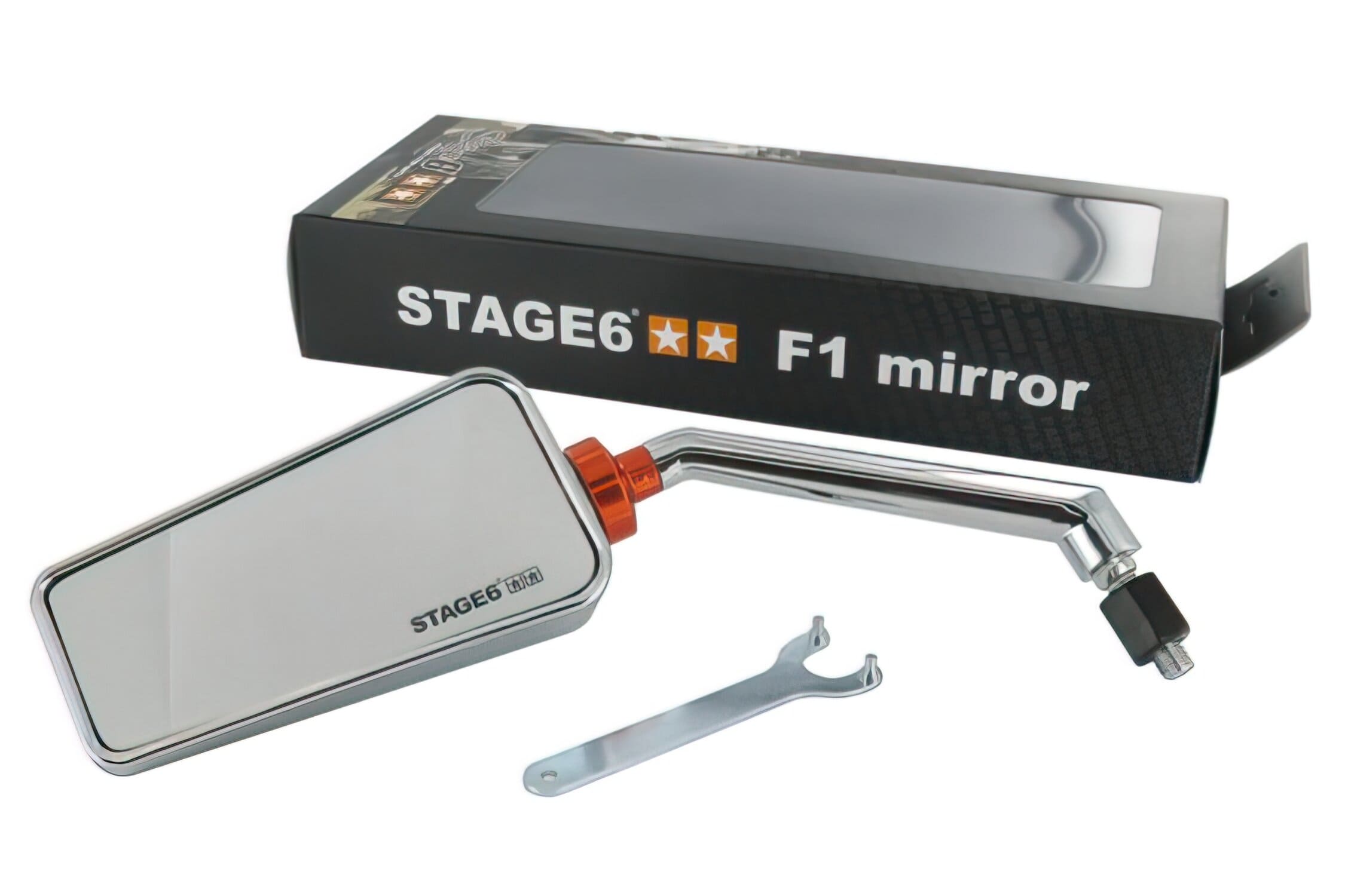 S6-SSP630-2L/CR Specchietto sinistra Stage6 “F1” M8, cromato