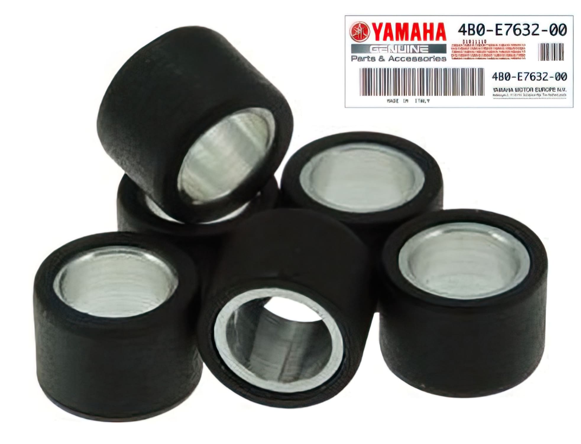 OE-MAL4B0-E7632-00 Rulli variatore 15x12mm - 5,0g - ricambi originale Yamaha Aerox, COD: OE-MAL4B0-E7632-00