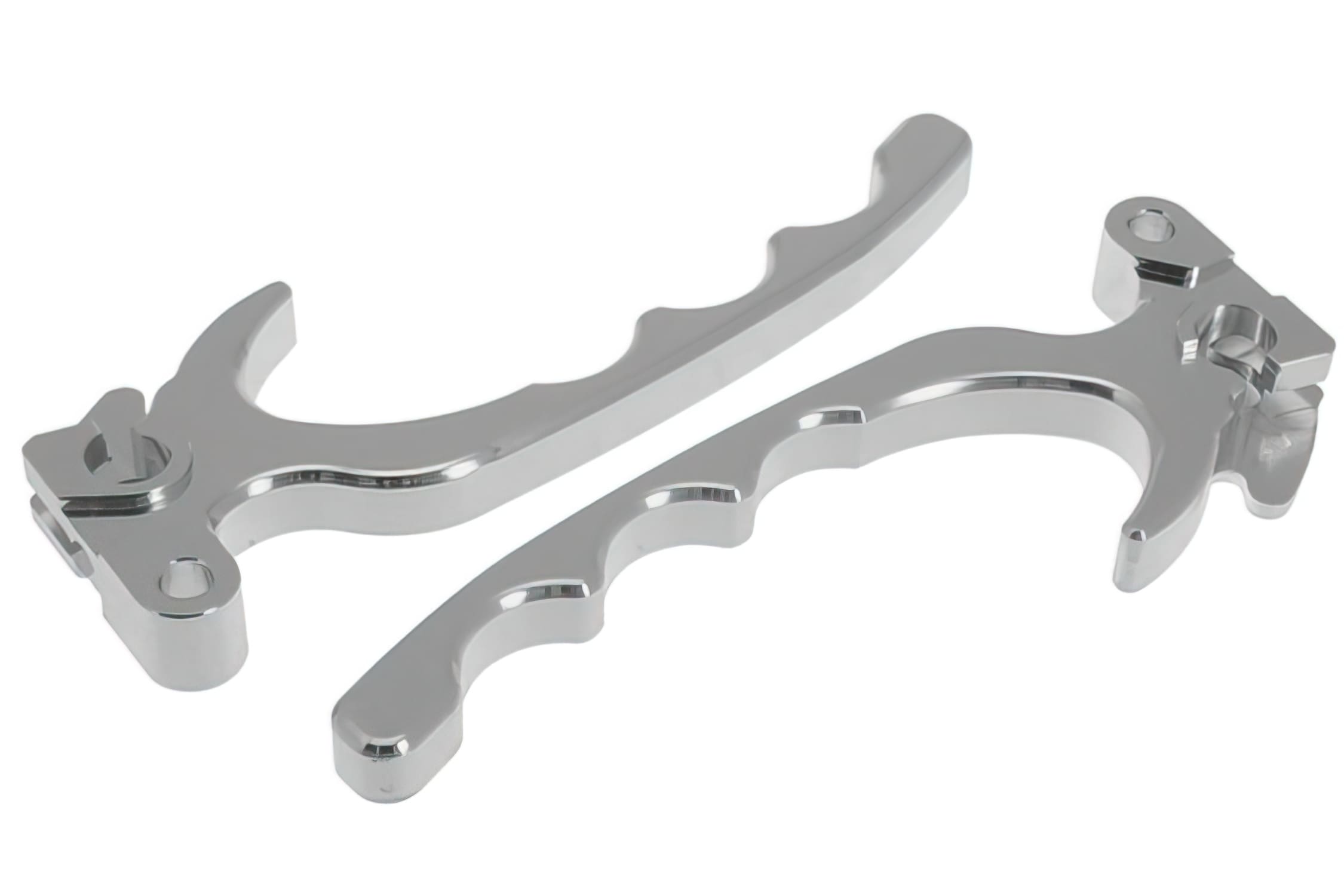 STR-590.82/CR Leva Freno Aggressive STR8 al CNC, cromato, Derbi Senda, COD: STR-590.82/CR