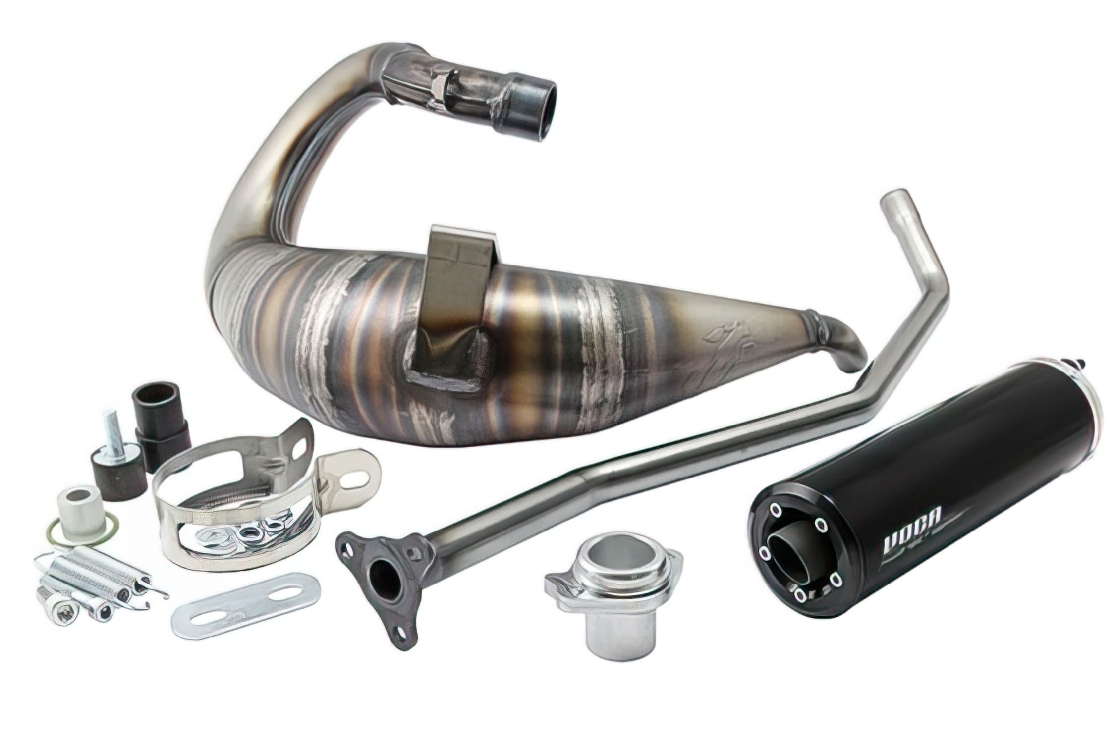 VCR-RD36192/BK Voca Cross Rookie 50 and 70cc exhaust, black, Derbi Senda / DRD