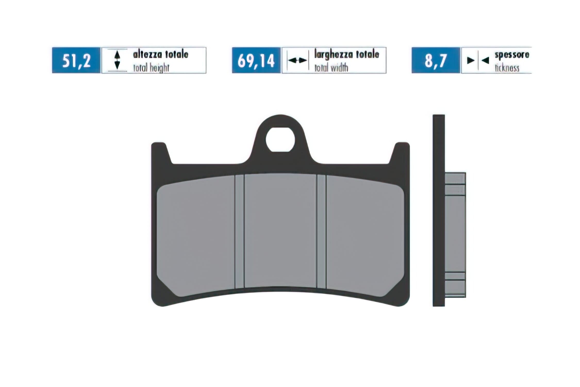 P174.2094 Pastiglie freno Polini sinterizzato Yamaha Tmax 500 - 530, COD: P174.2094