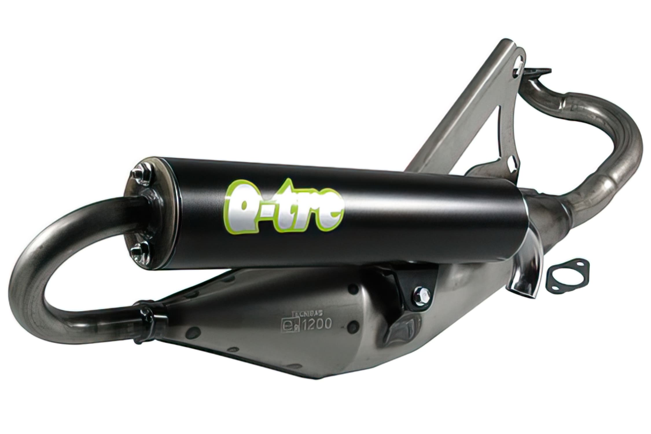 TG0608375 Marmitta Tecnigas Q-TRE, Minarelli orizzontale con omologazione, COD: TG0608375