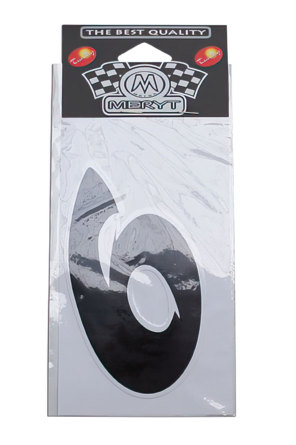 STICK-1299 Adesivo Nummero 6, nero (h. 9 cm), COD: STICK-1299