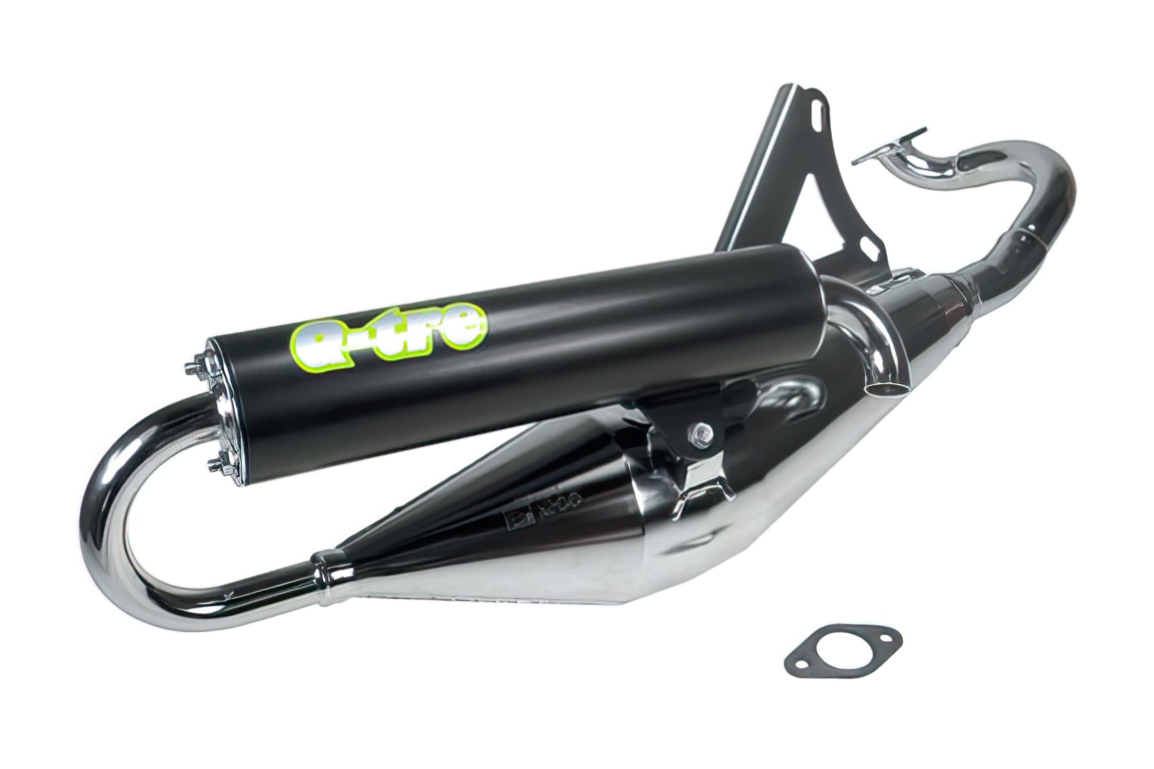 TG0608375-CR Marmitta Tecnigas Q-TRE, Cromo opaco, Minarelli vertical, con omologazione, COD: TG0608375-CR