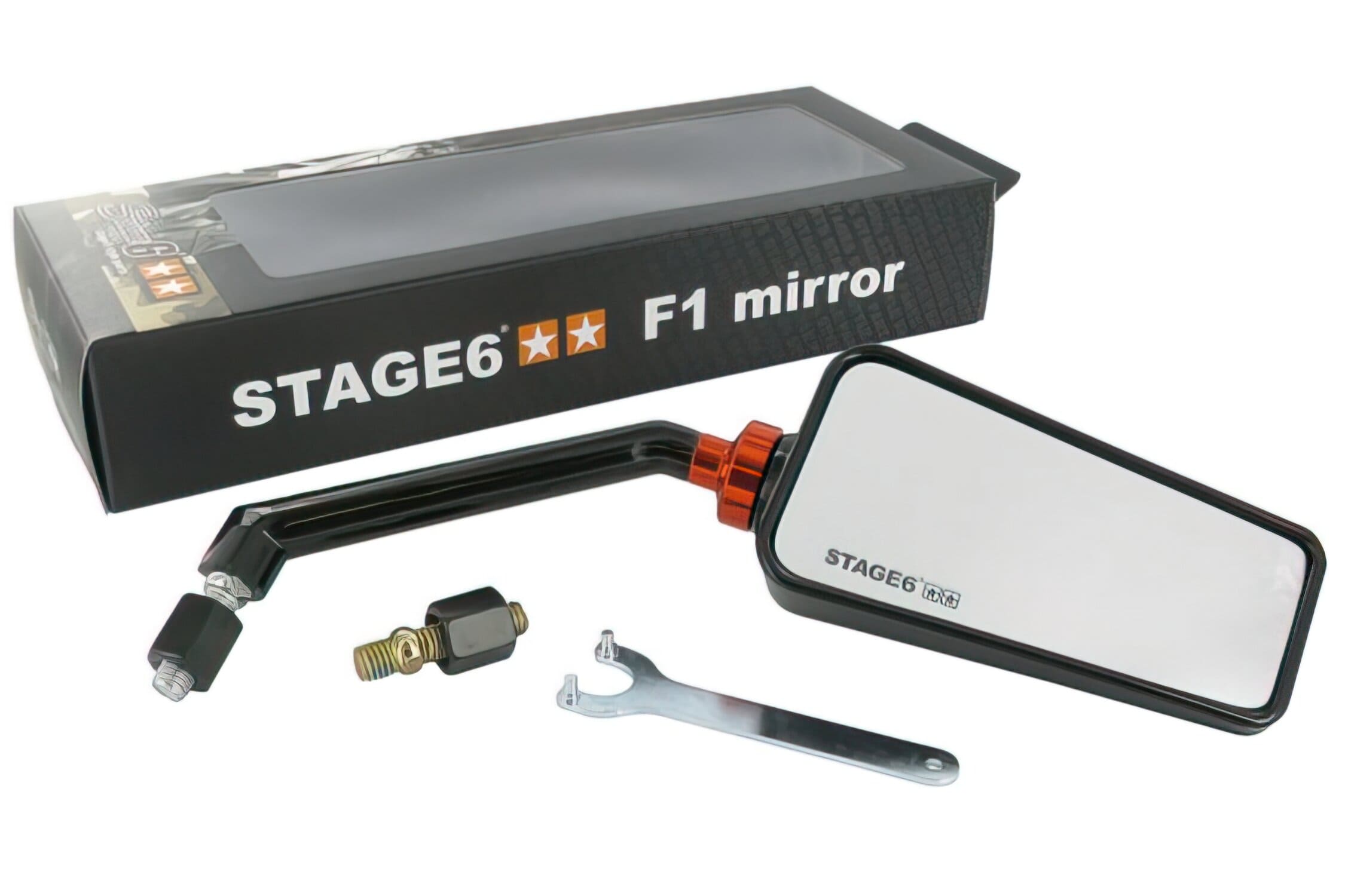 S6-SSP630-2R/BK Specchietto destra Stage6 “F1” M8, nero, COD: S6-SSP630-2R/BK