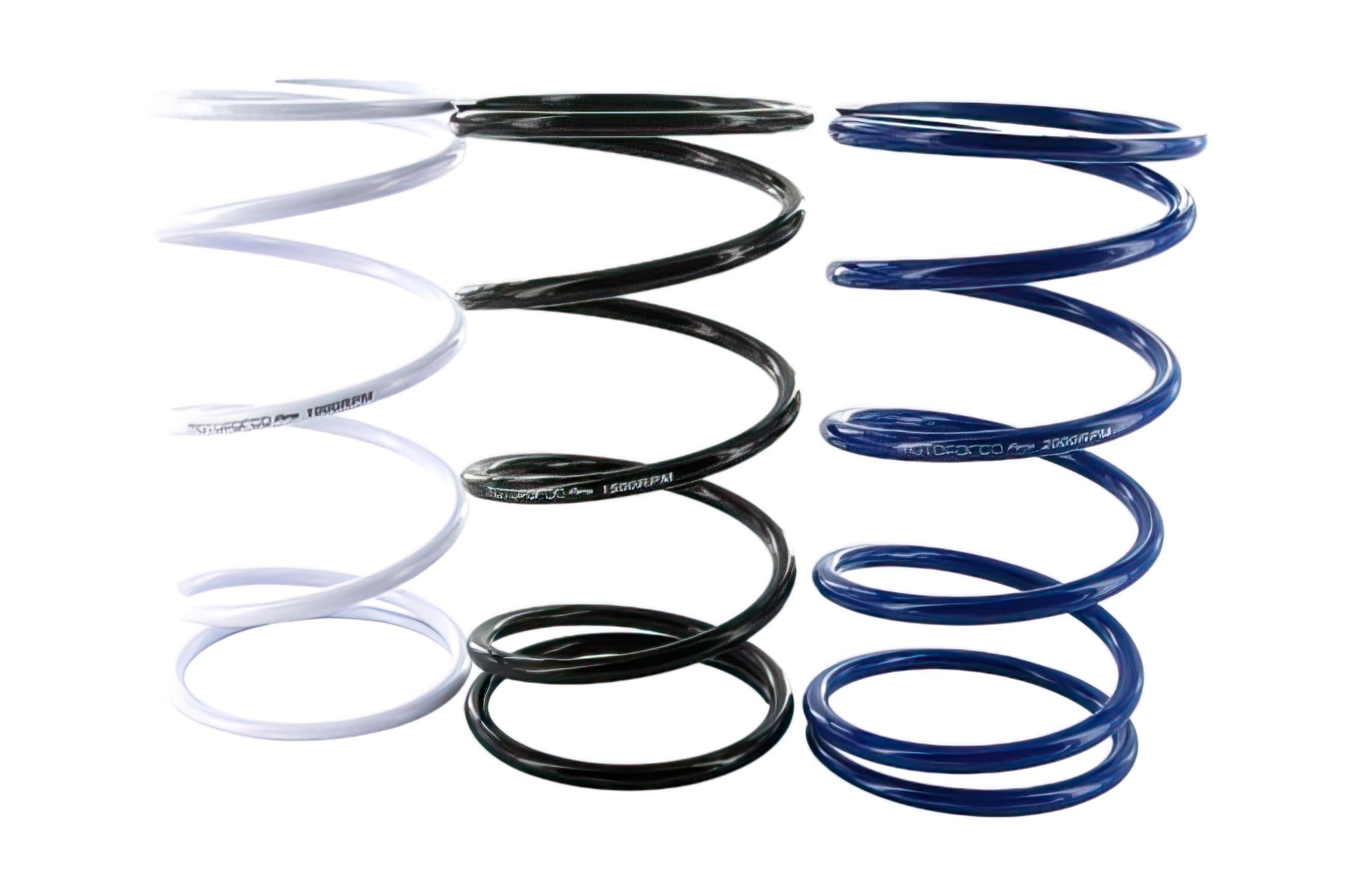 MF84.100 Set Molle di Contrasto RACING, Piaggio / Peugeot / GY6 / Kymco, Set da 3, bianco=+1000rpm / nero=+1500rpm / blu=+2000rpm, COD: MF84.100