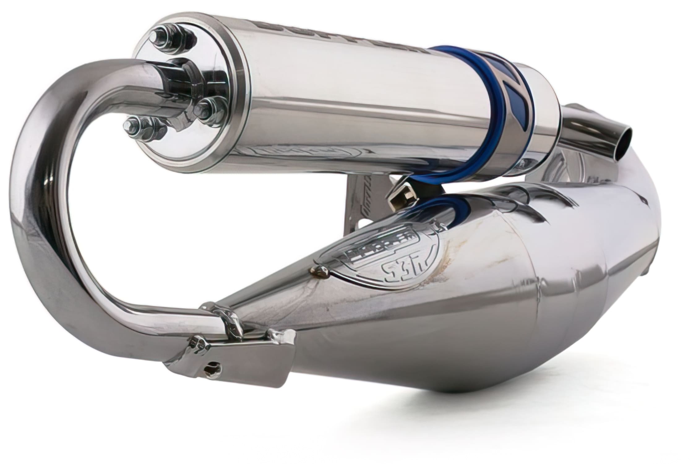 CGN462175 Marmitta Doppler S3R cromo, Minarelli orizzontale (con omologazione), COD: CGN462175