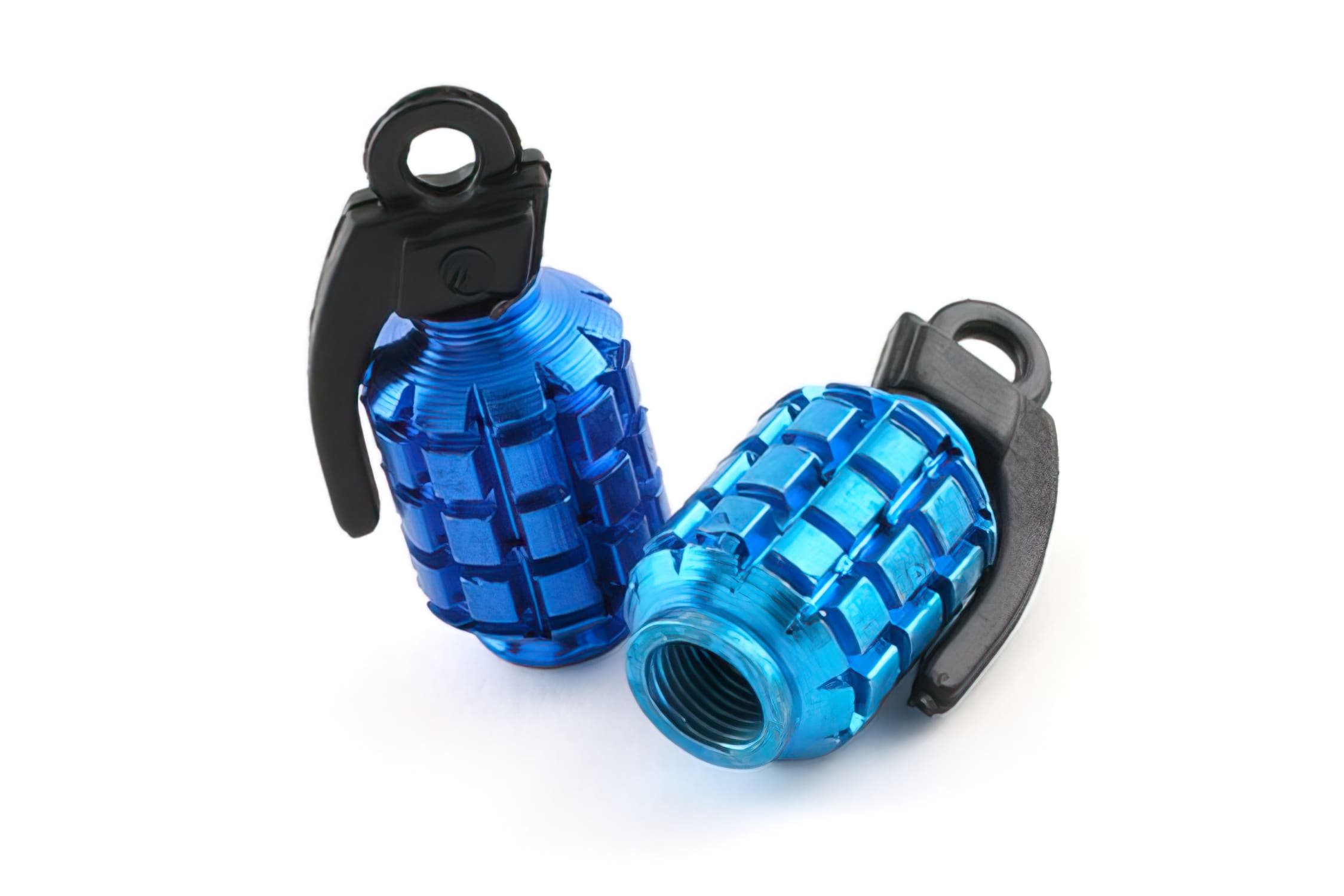 STR-545.77/BL Tappi Valvola GRENADE STR8, blu, COD: STR-545.77/BL