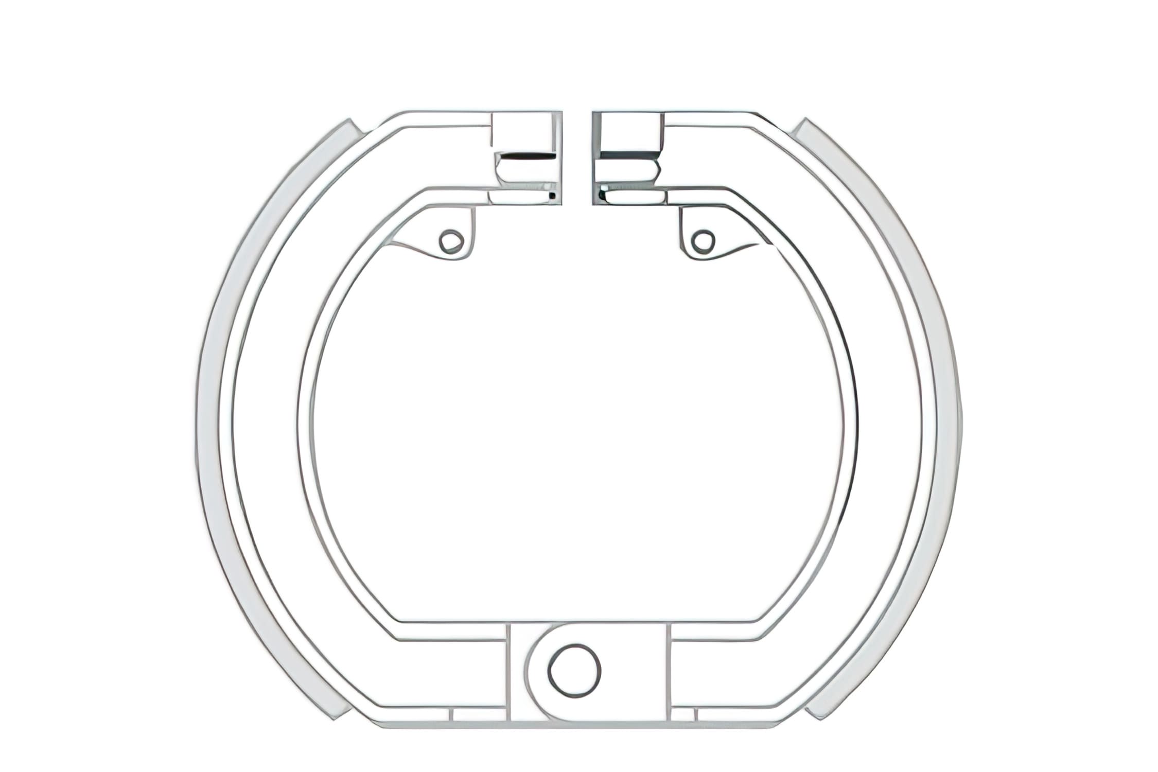 R225120520 Ganasce Freno anteriore RMS Vespa Rally 180 - 200cc (VLB1T-VSB1T-VSC1T-VSE1T), COD: R225120520