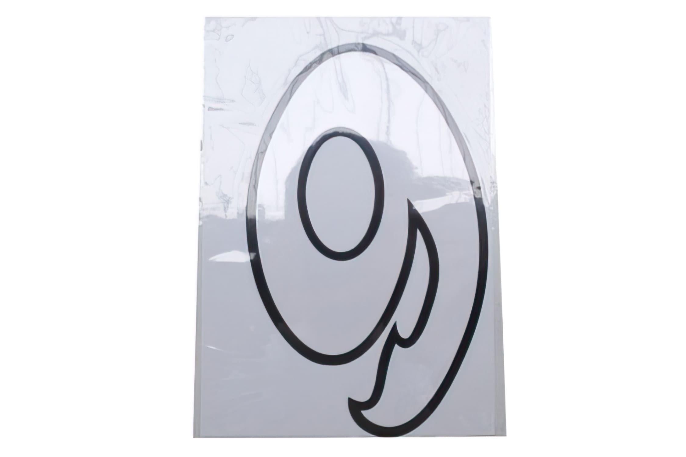 STICK-1311 Adesivo Nummero “9” bianco (h. 13 cm), COD: STICK-1311