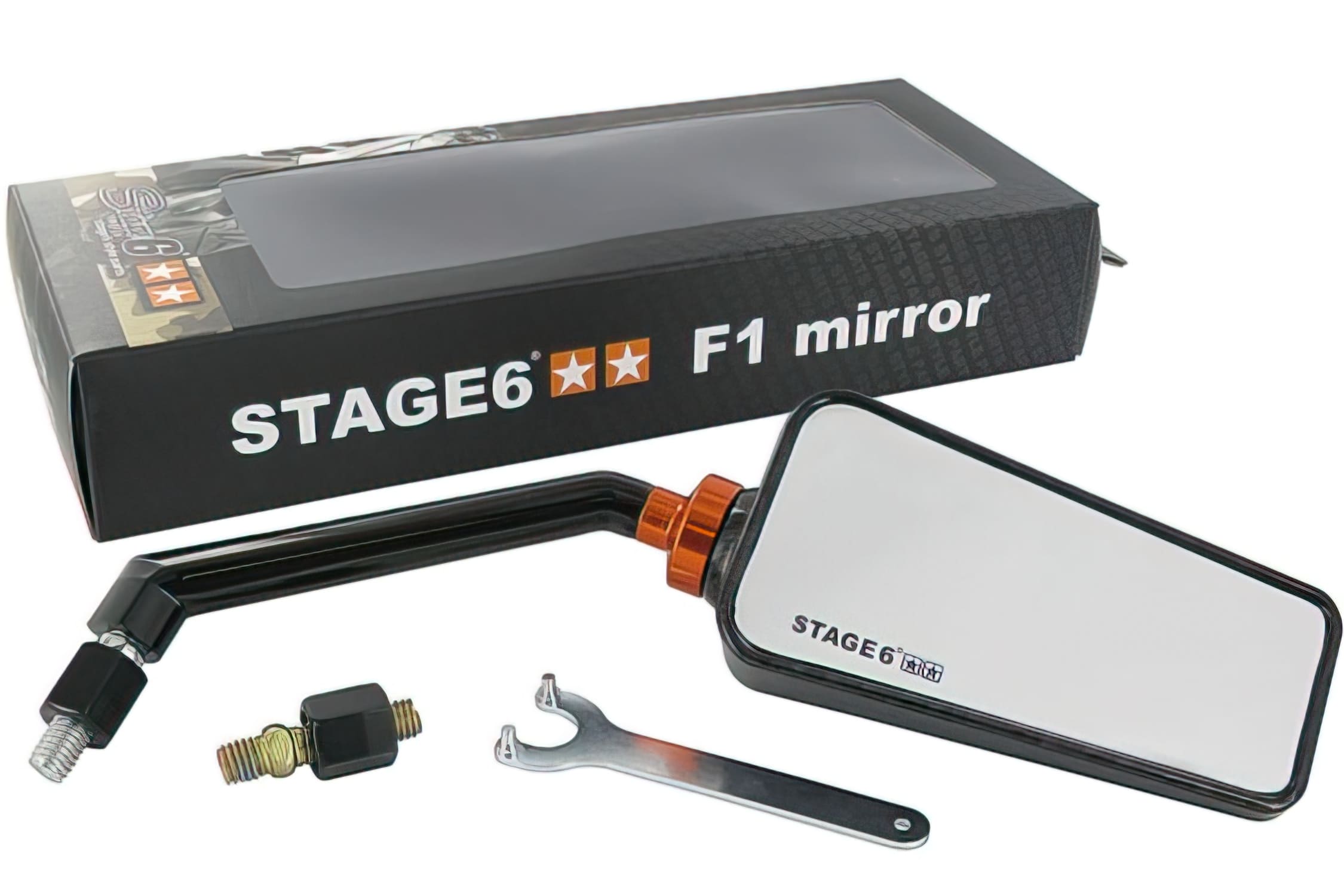 S6-SSP630-2R/CA Specchietto destra Stage6 “F1” M8, carbonio (lucidato)