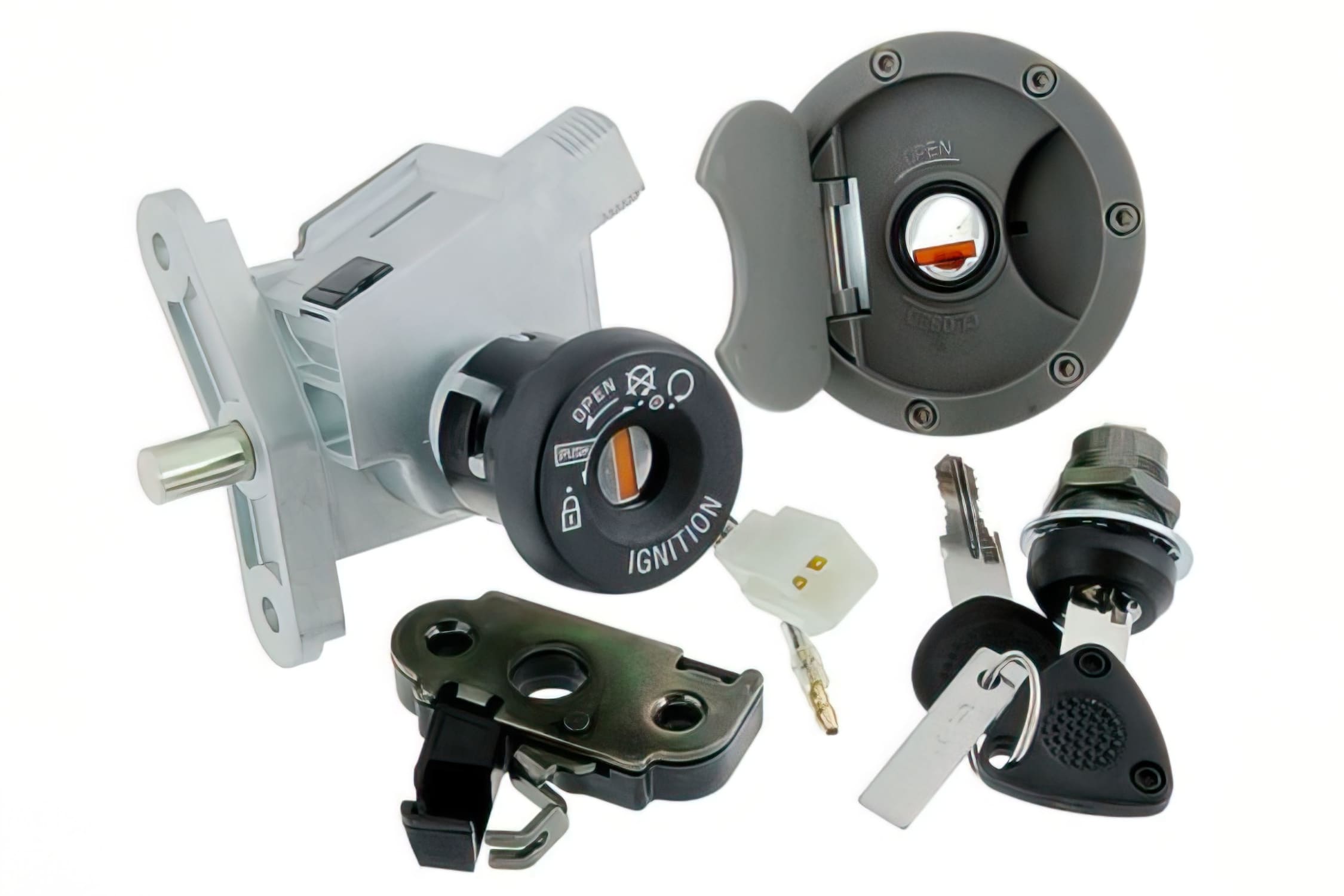 MF03.001 Set Serrature, MBK Nitro / Yamaha Aerox (fino al 2003) (4 Pezzi), COD: MF03.001