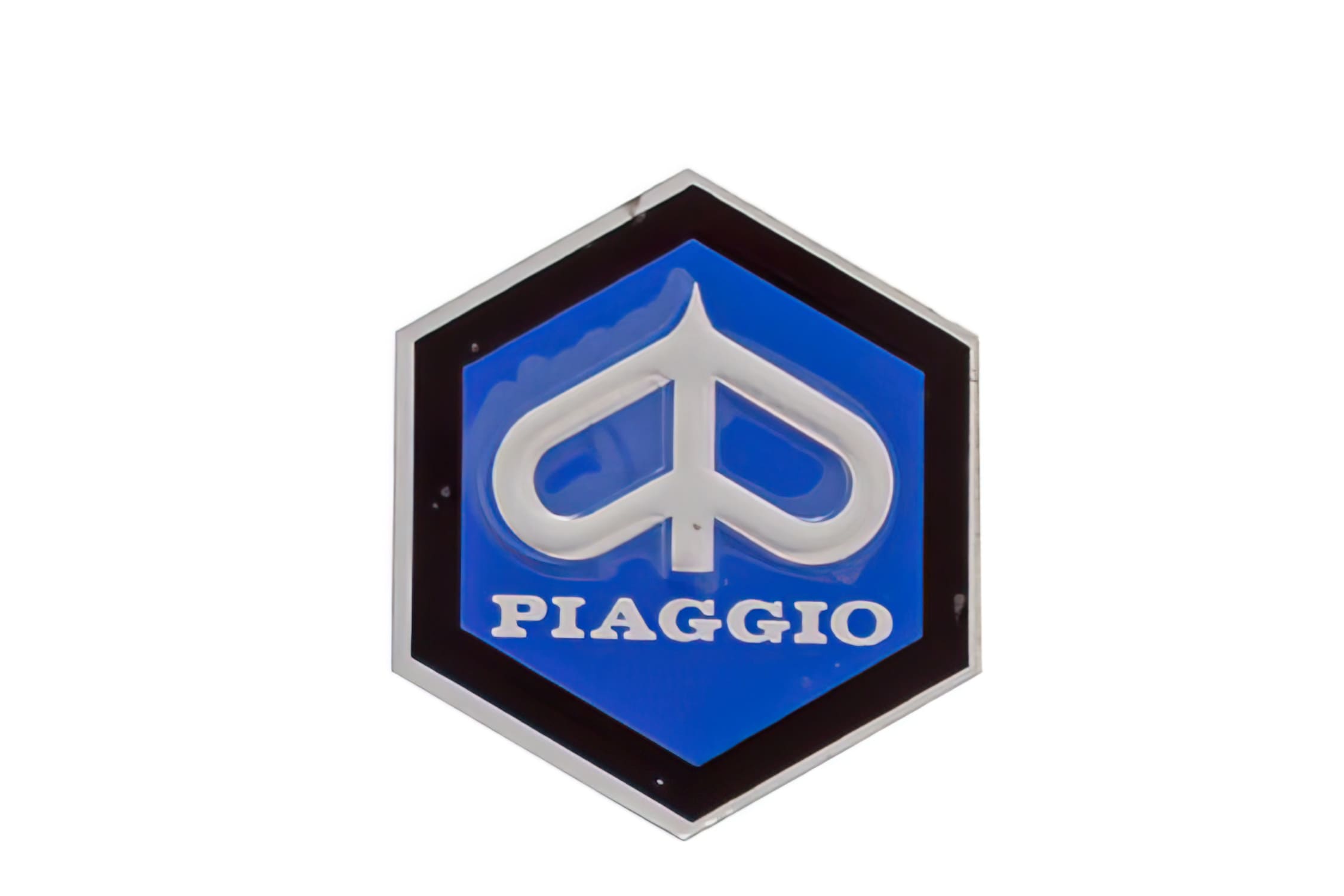 R142720100 Scudetto Esagonale Piaggio, Piaggio 31mm, COD: R142720100