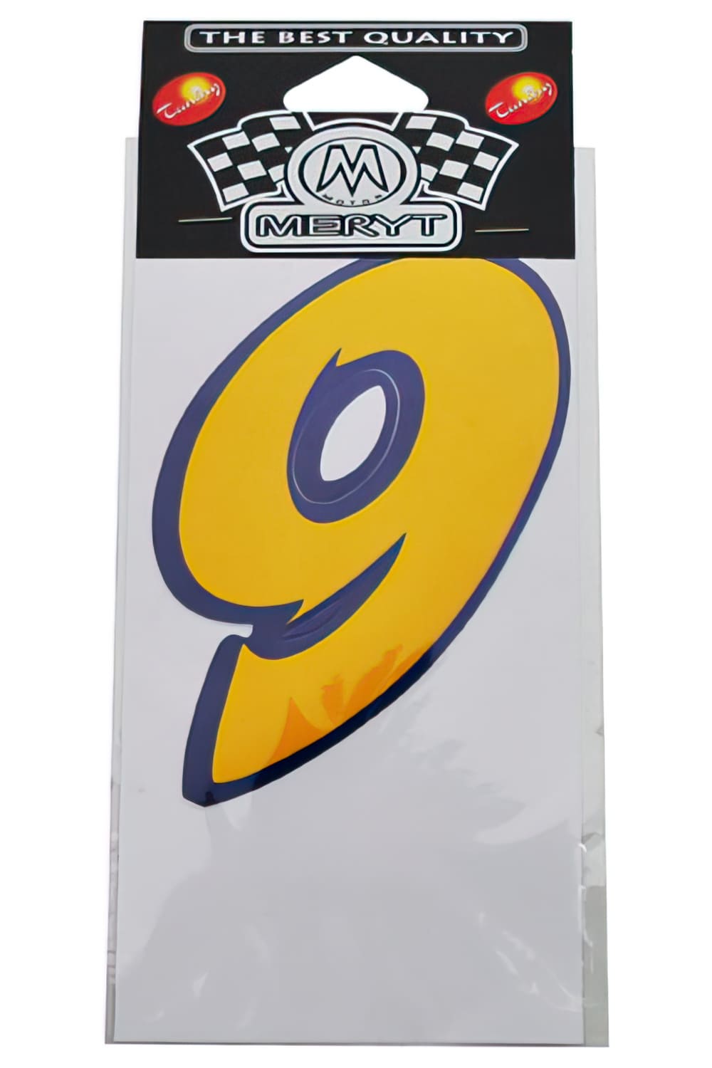 STICK-1312 Adesivo Nummero “9” giallo (h. 9 cm)