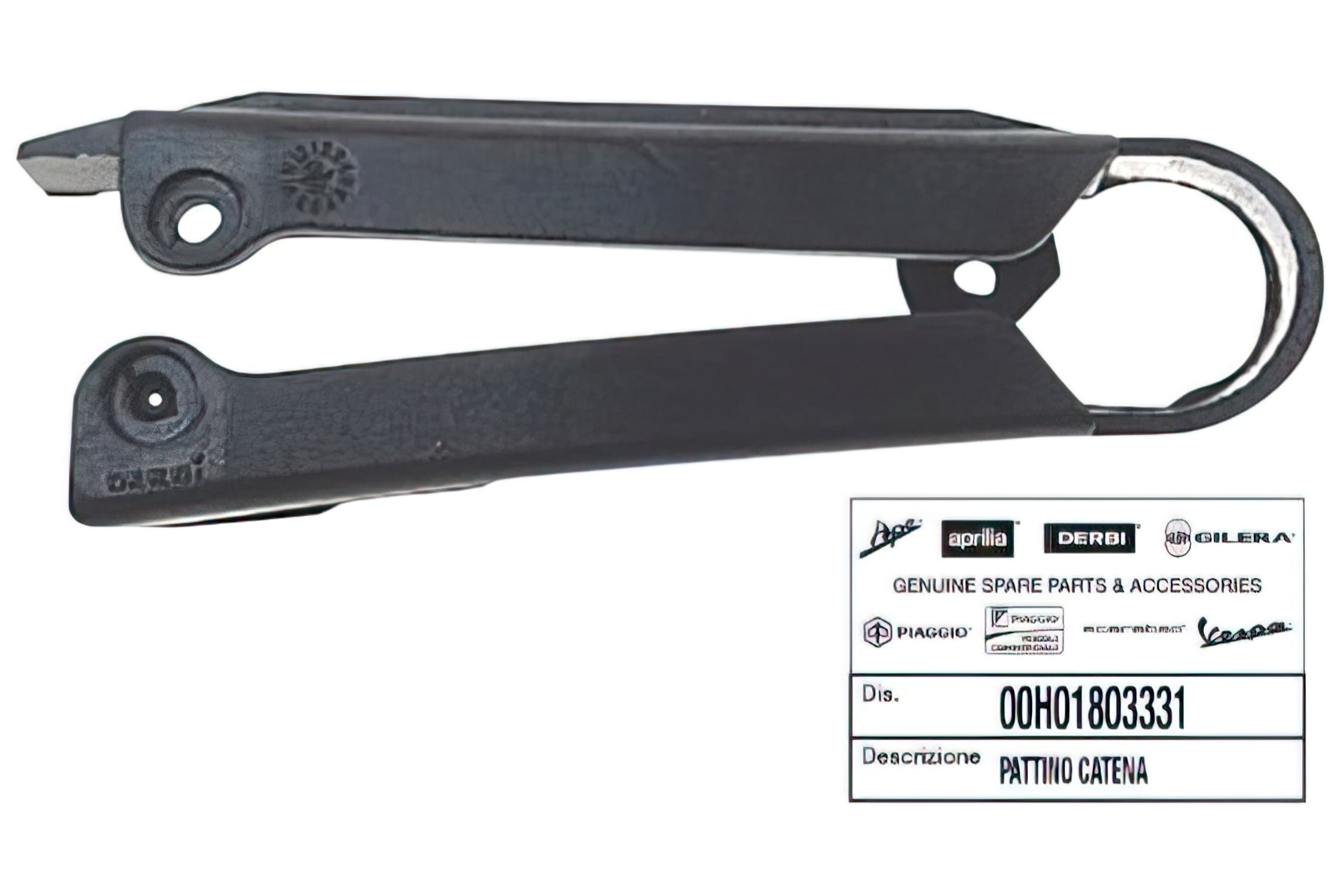 OE-DE00H01803331 Guida Catena ricambio originale Derbi Senda / Gilera SMT, COD: OE-DE00H01803331