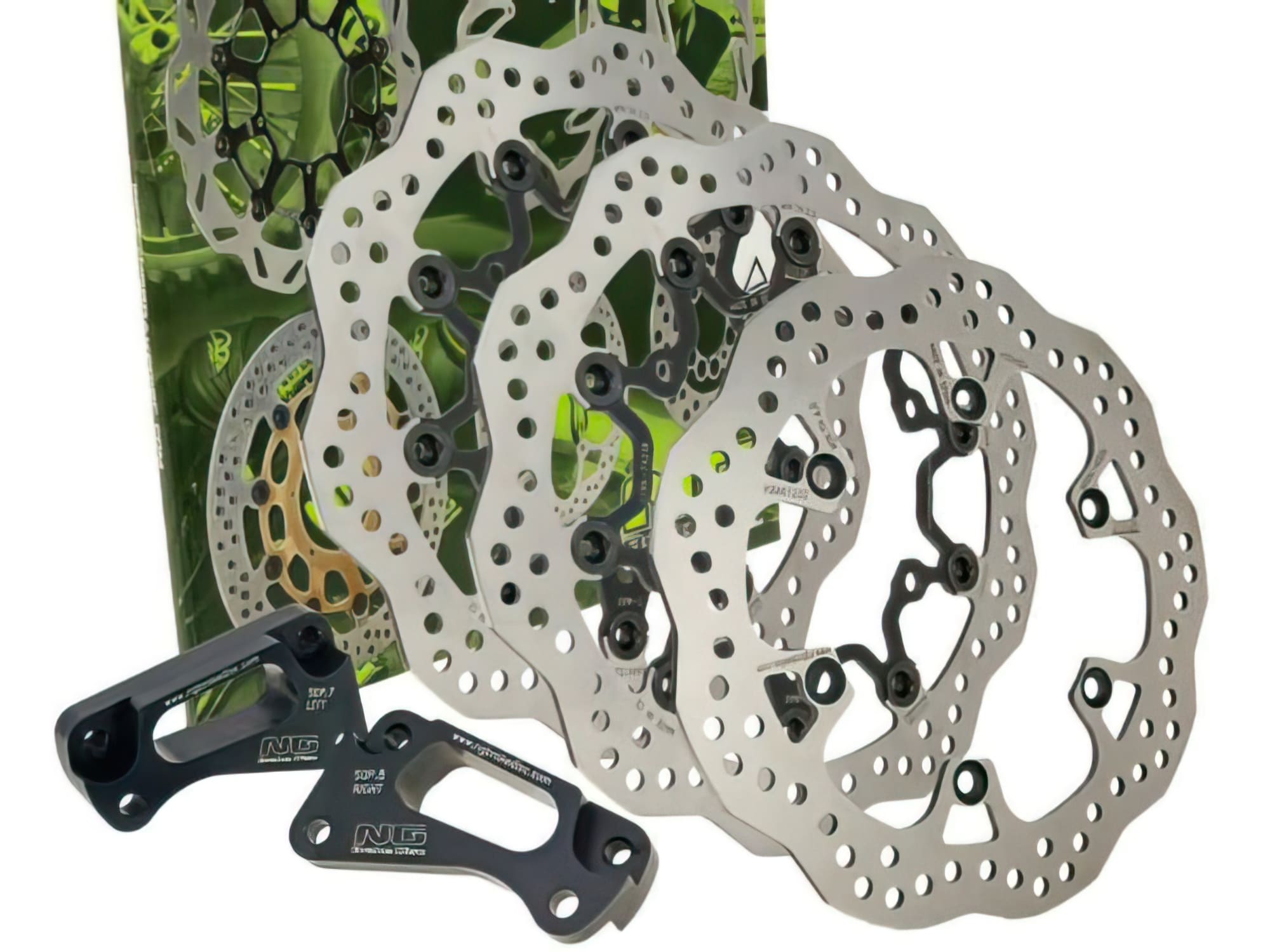 NG-350498 Kit Dischi Freno Oversize 298mm NG Brake Disc Yamaha Tmax 500cc (2008-2011), COD: NG-350498