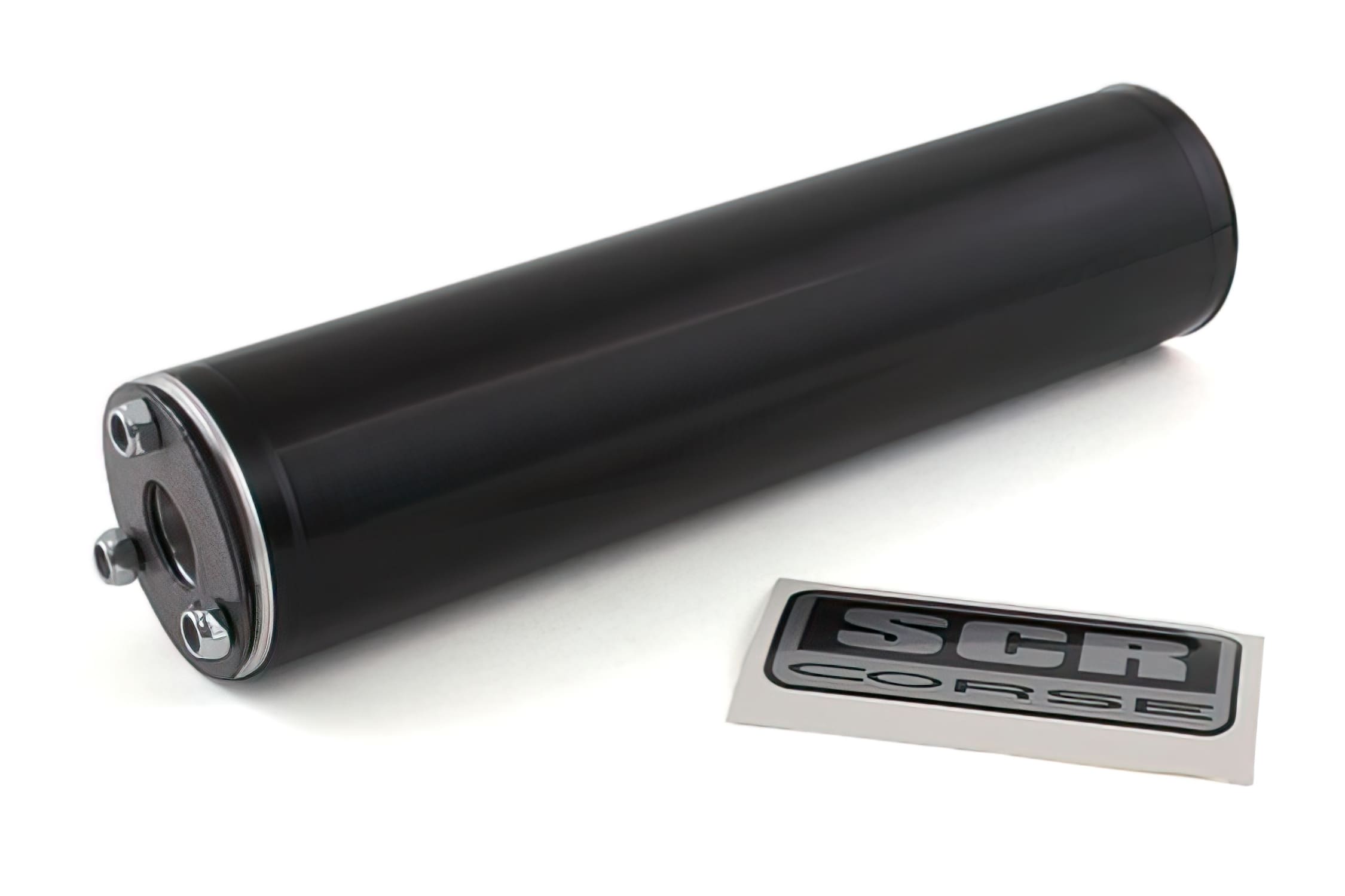 SCR-SIL325B Silenziatore SCR, nero alluminio per SCR GP “SM Cromo” D.60mm / L=240mm, COD: SCR-SIL325B