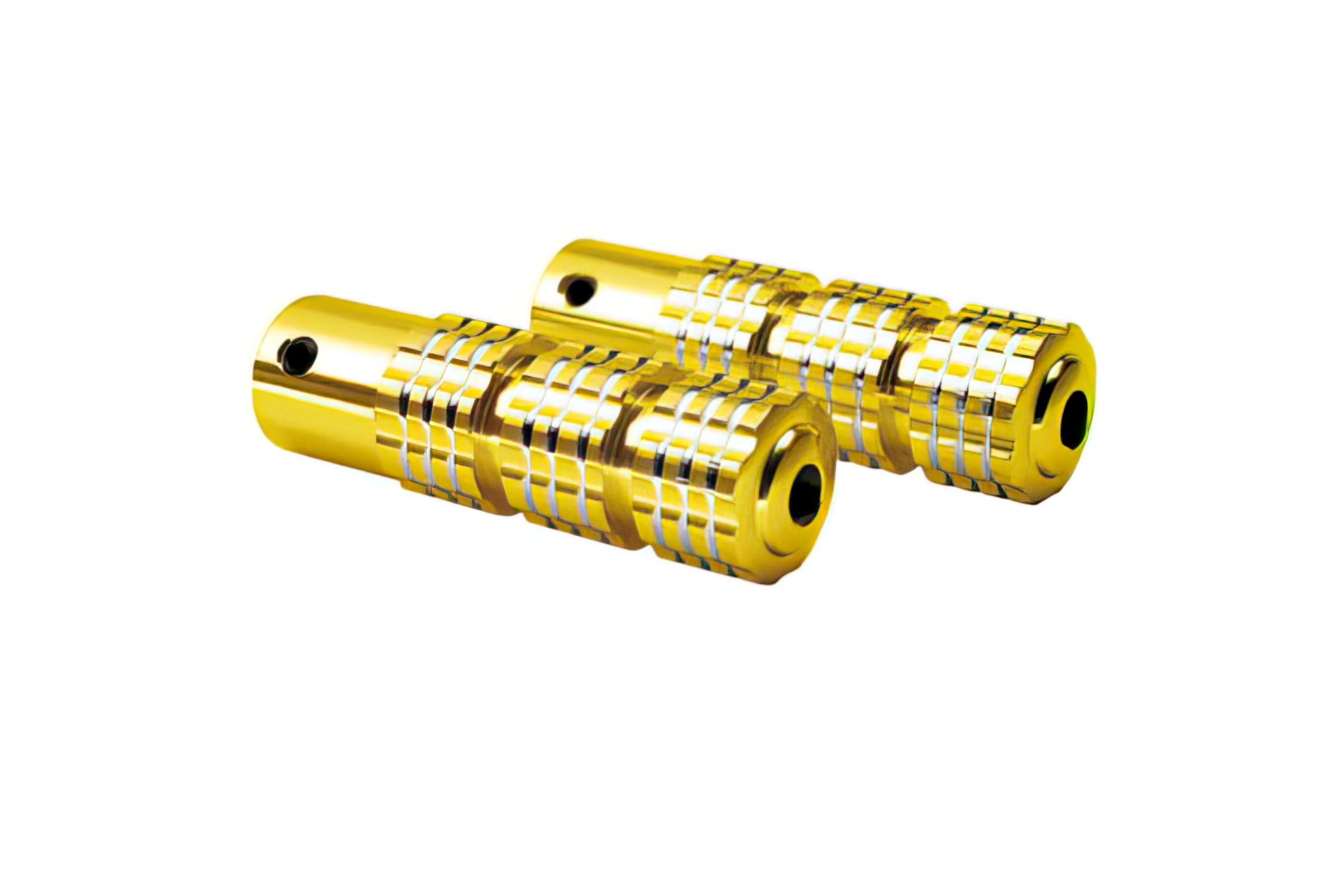 CGN276556 Poggiapiedi Tun’R, scanalato, oro, COD: CGN276556