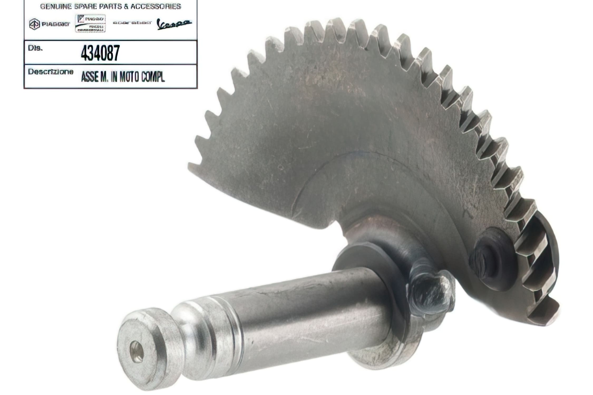 OE-PIA434087 Ingranaggio Messa in Moto Piaggio 125cc 2T, COD: OE-PIA434087