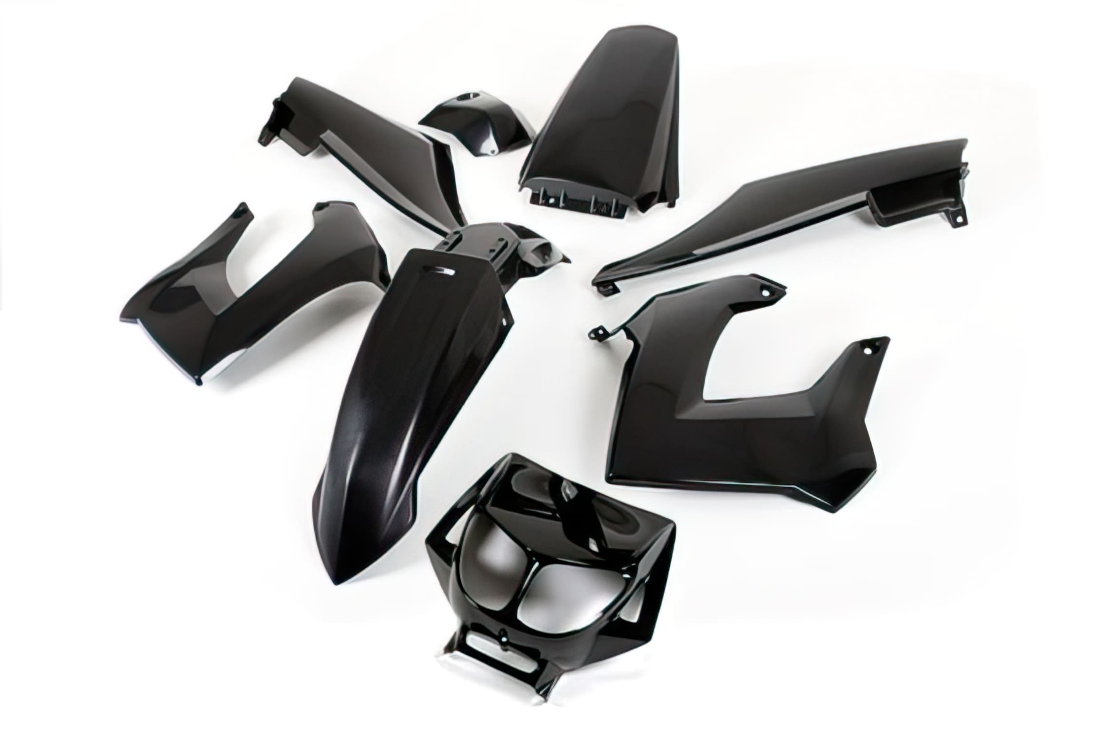 STR-994/BK Kit carena 8 pezzi nero Derbi X-treme fino 2011, COD: STR-994/BK