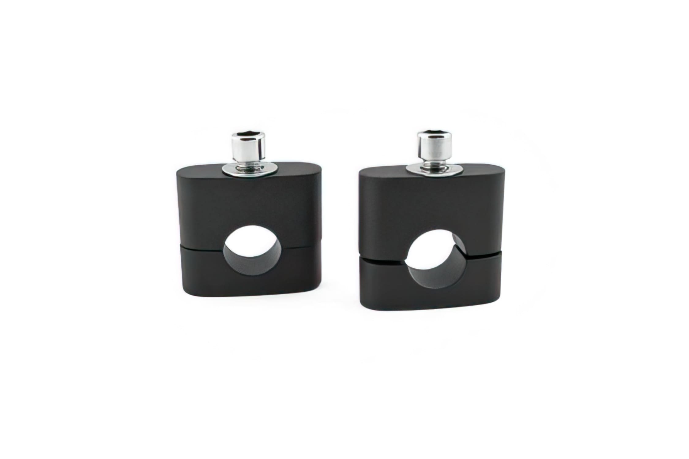 A303200C Handlebar Support D.22mm matt black aluminium