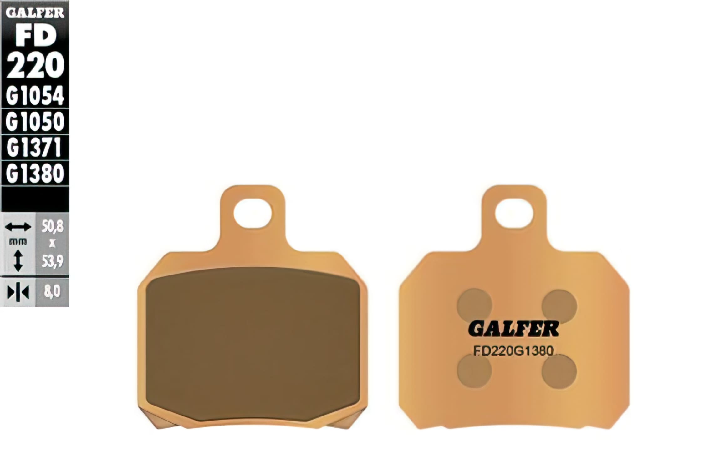 GLS3680 Pastiglie freno Galfer sinterizzate Peugeot Speedfight