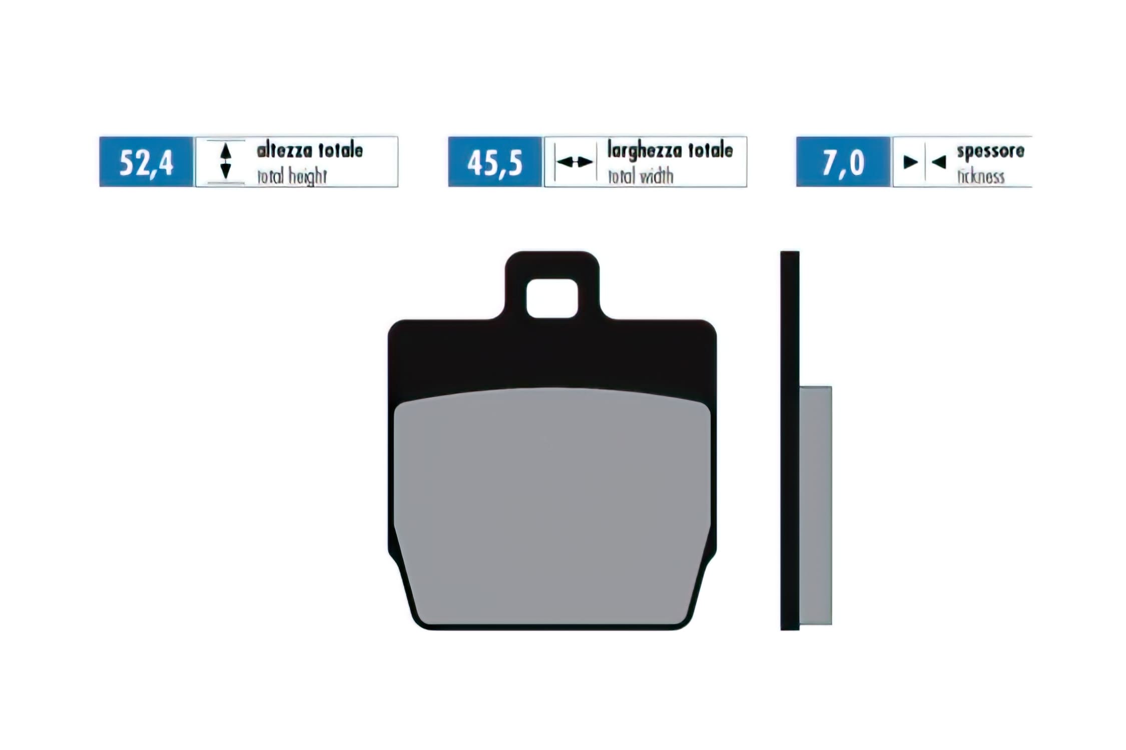 P174.0016 Pastiglie freno Polini Original Yamaha Aerox (posteriore) / Slider (anteriore)