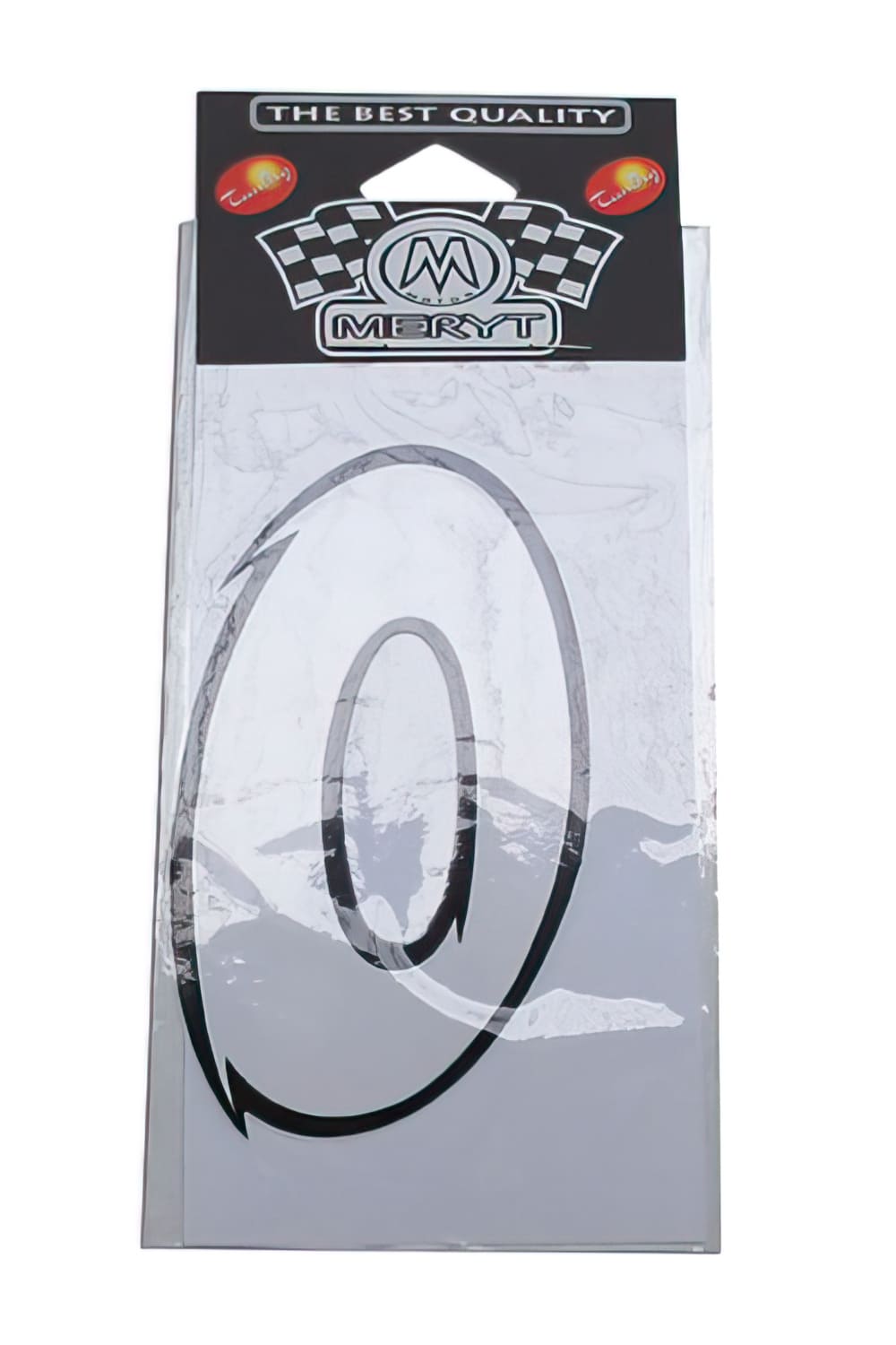 STICK-1265 Adesivo Nummero “0” bianco (h. 9 cm)