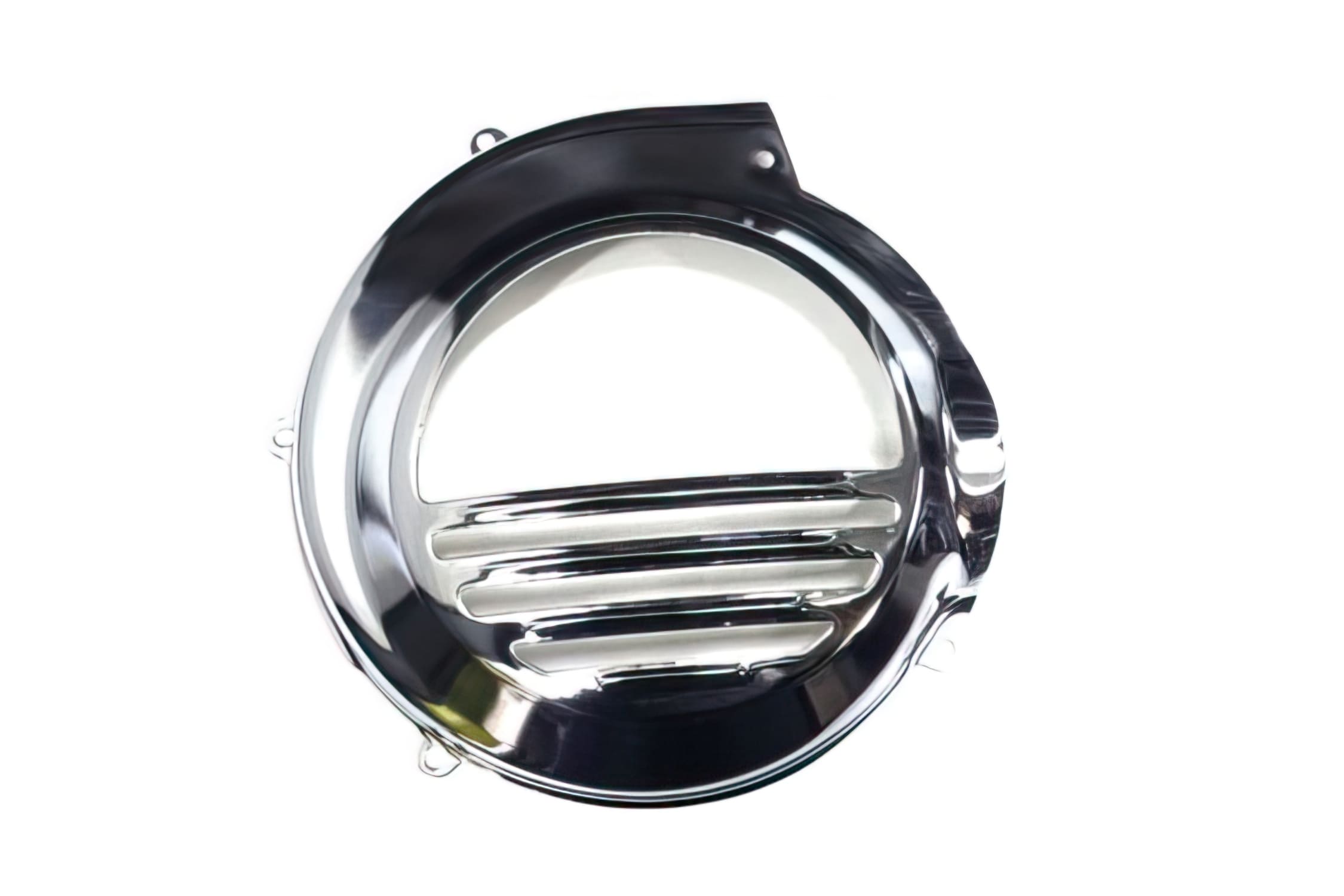 R142580100 Copri Ventola RMS, cromato, Vespa PX 125 - 150cc / PE 200cc (VNX-VLX-VSX-VNX2-VLX2-VSX2), COD: R142580100
